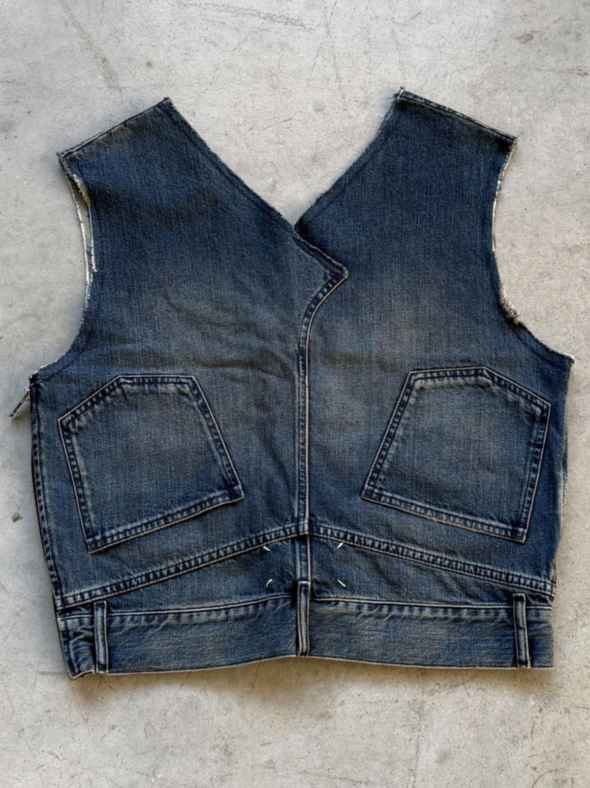 Maison Margiela AW16 Maison Margiela Reconstructed Upside-Down Jean Vest Size US M / EU 48-50 / 2 - 3 Thumbnail
