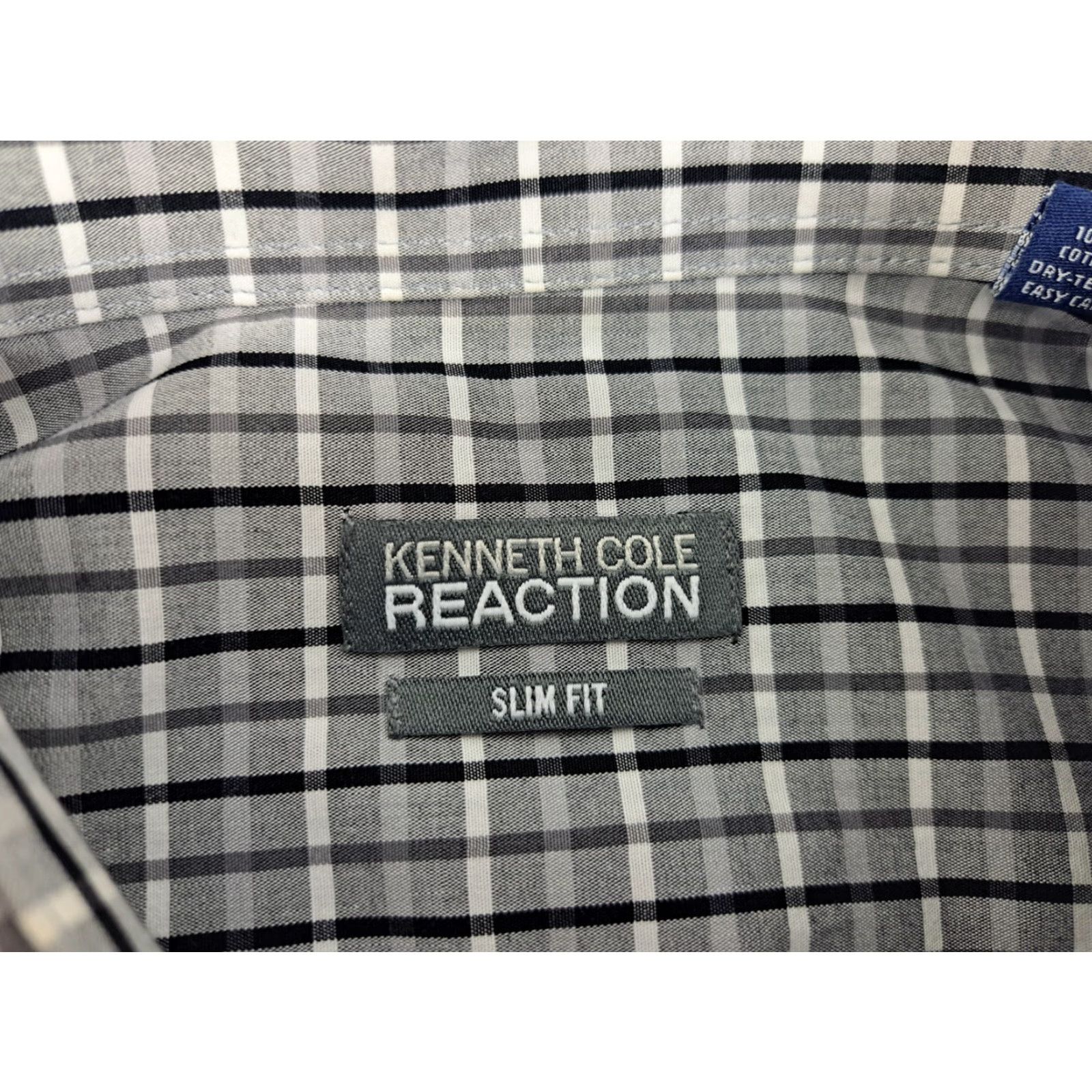 Kenneth Cole VINTAGE Kenneth Cole Men's Slim-Fit Dress Shirt Size US XL / EU 56 / 4 - 2 Thumbnail
