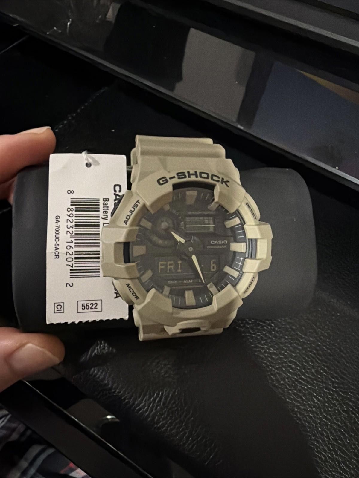 G Shock Casio Men's Premier G Shock Chronograph Date Tan Watch Size ONE SIZE - 2 Thumbnail