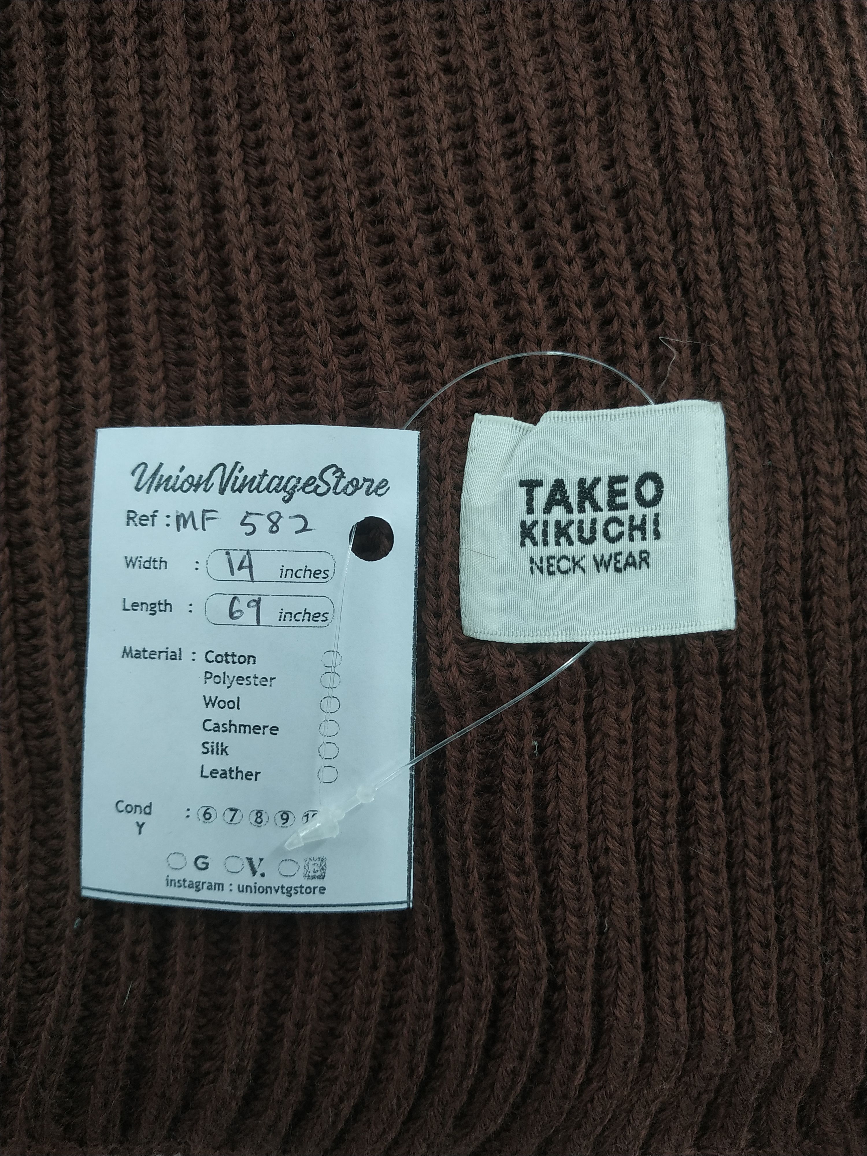 Takeo Kikuchi Vintage Takeo Kikuchi Scarf/Muffler/Neckwear MF582 Size ONE SIZE - 5 Thumbnail