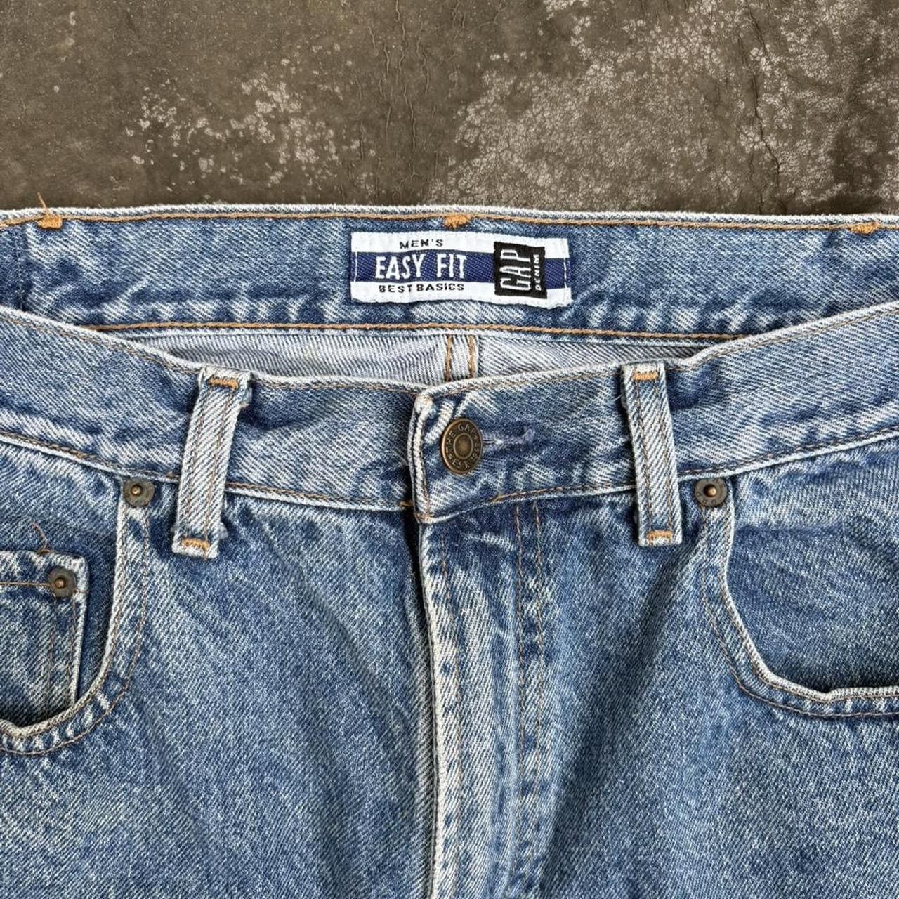 Gap Vintage 90s Gap Denim Best Basics Blue Easy Fit Denim Jeans Size US 36 / EU 52 - 3 Thumbnail