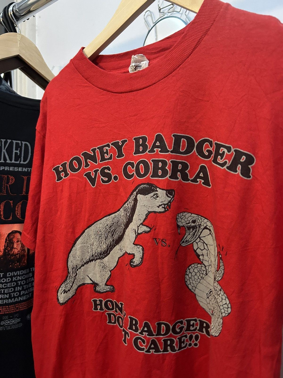 Vintage 90s Badger vs Cobra Nature Art Tees Size US M / EU 48-50 / 2 - 2 Thumbnail