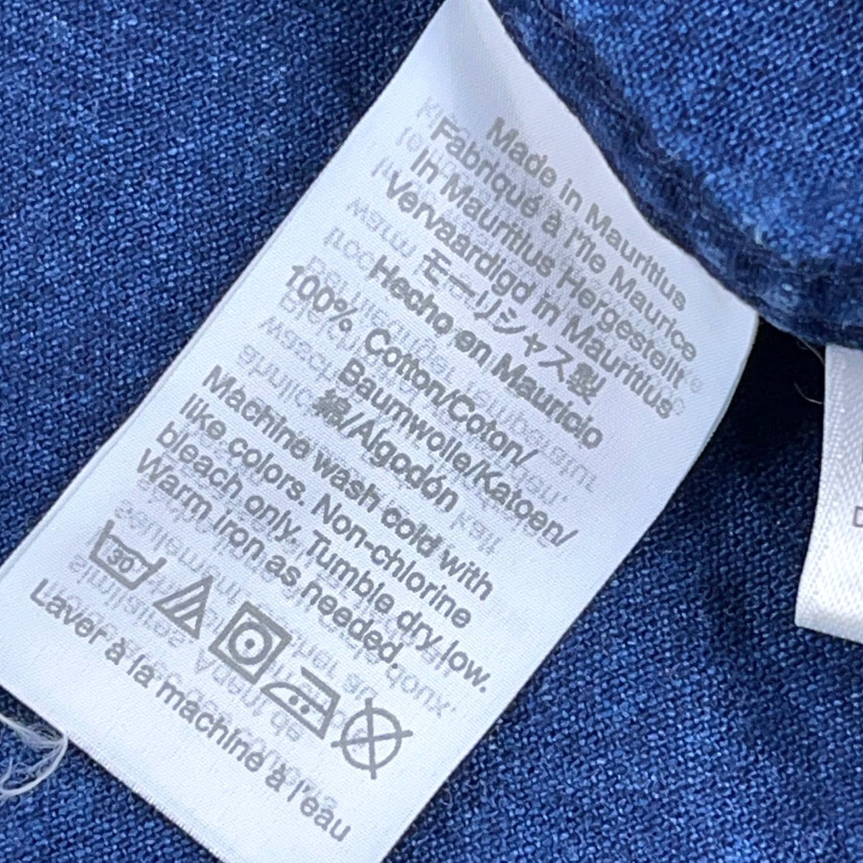 Madewell Madewell Shirt Men L Blue Spotted Button Up Flat Pocket Casual Camp Adult Size US L / EU 52-54 / 3 - 5 Thumbnail