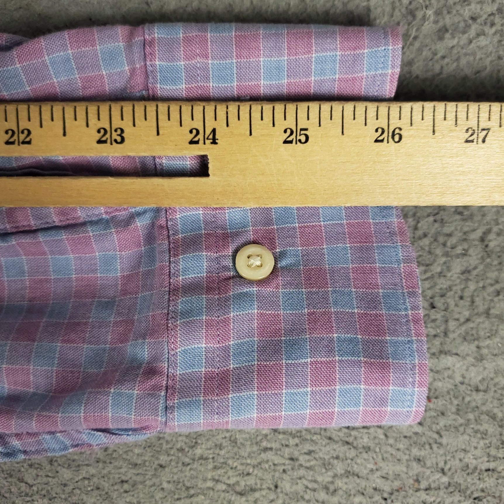Peter Millar Peter Millar Shirt Mens Large Pink Plaid Button-Up Long Sleeve Casual Business Formal Party/Cocktail Workwear Size US L / EU 52-54 / 3 - 6 Thumbnail