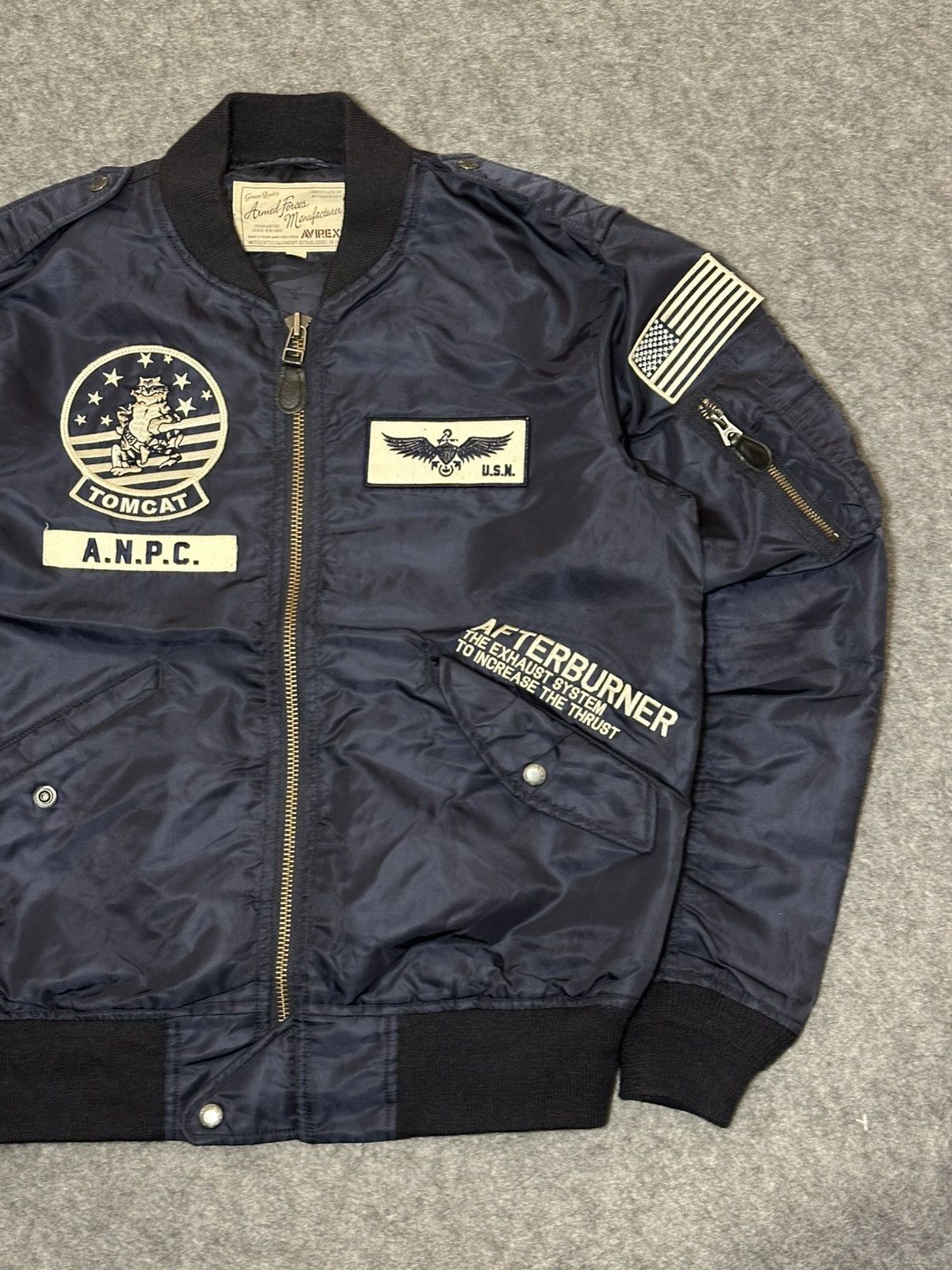 Avirex Avirex Tomcat L-2B flight jacket various military. Size US L / EU 52-54 / 3 - 6 Thumbnail