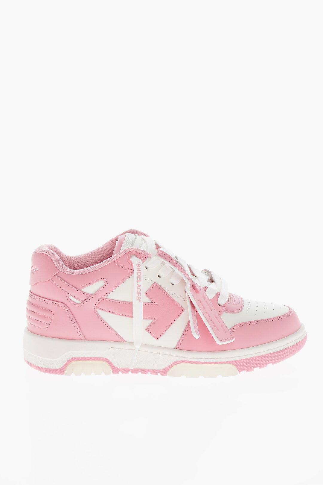 og1mm1125 Leather Out Off Office Mid-Top Sneakers in Pink