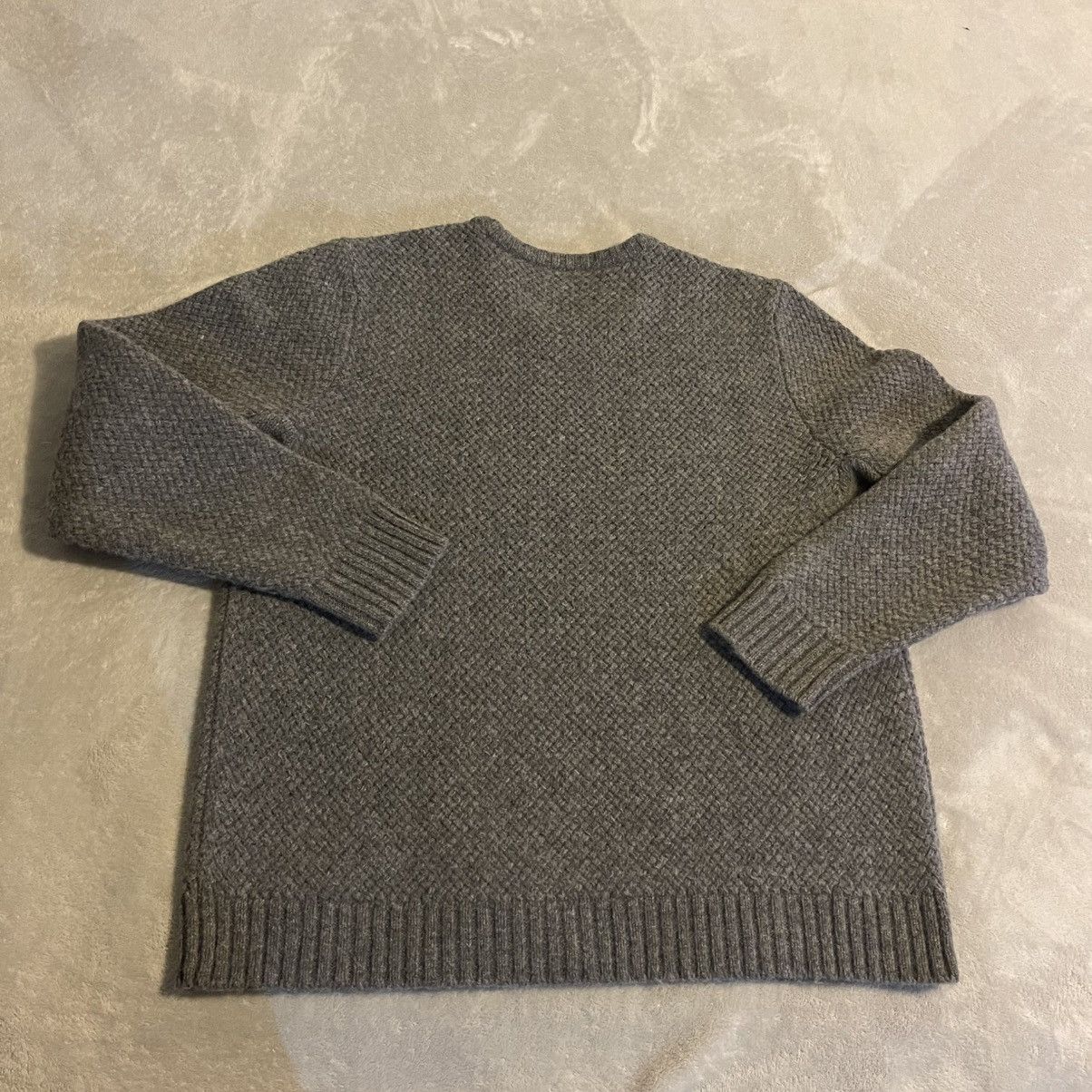 Duluth Trading Company Duluth Trading Sweater Mens XL Gray 100% Shetland Wool Knit Size US XL / EU 56 / 4 - 2 Thumbnail