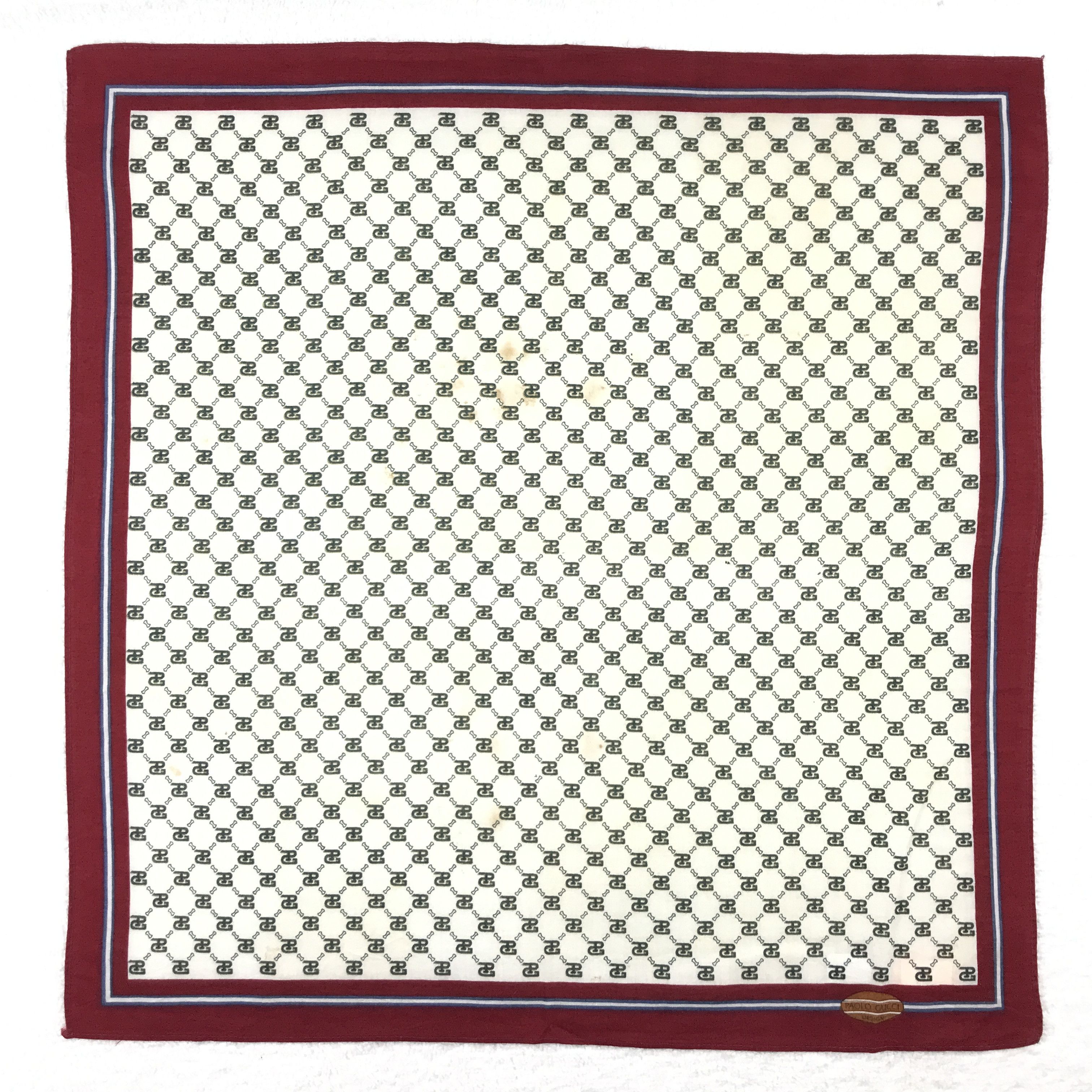Paolo Gucci × Vintage Vintage Paolo Gucci Bandana Neckerchief Handkerchief Size ONE SIZE - 1 Thumbnail