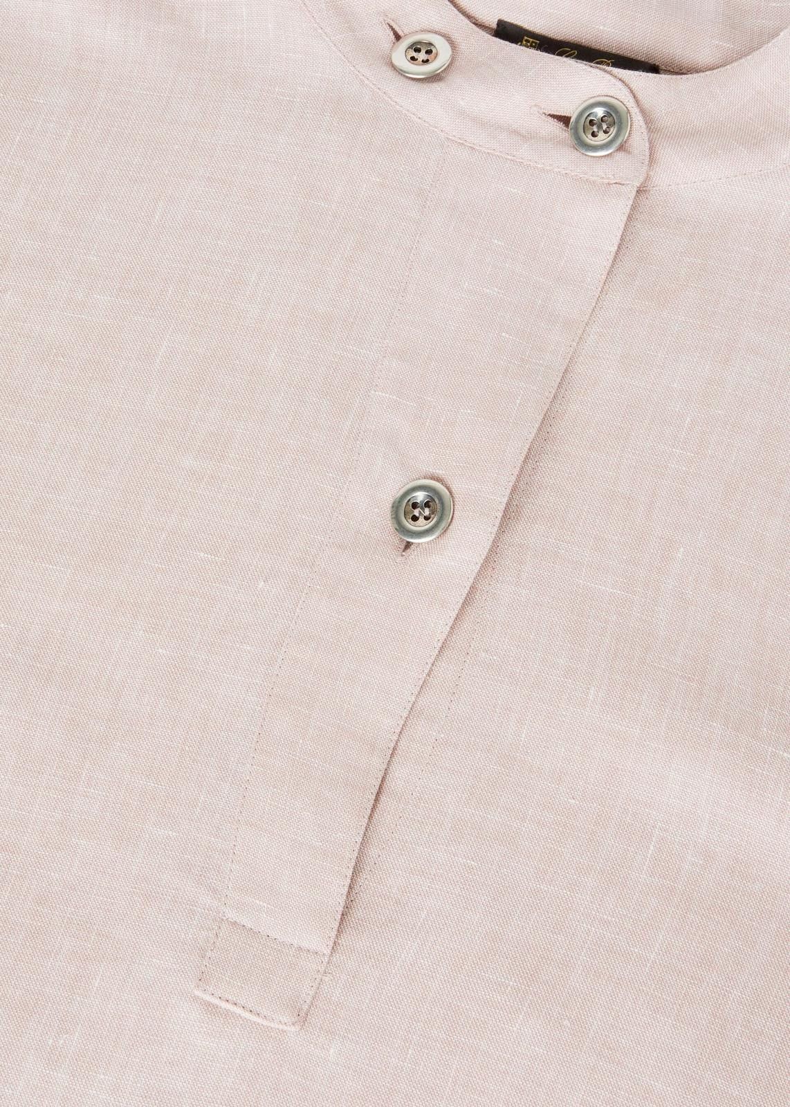Loro Piana o1srvl11e0725 FAN6583 Ruth Shirt in Light Pink Size L / US 10 / IT 46 - 6 Thumbnail