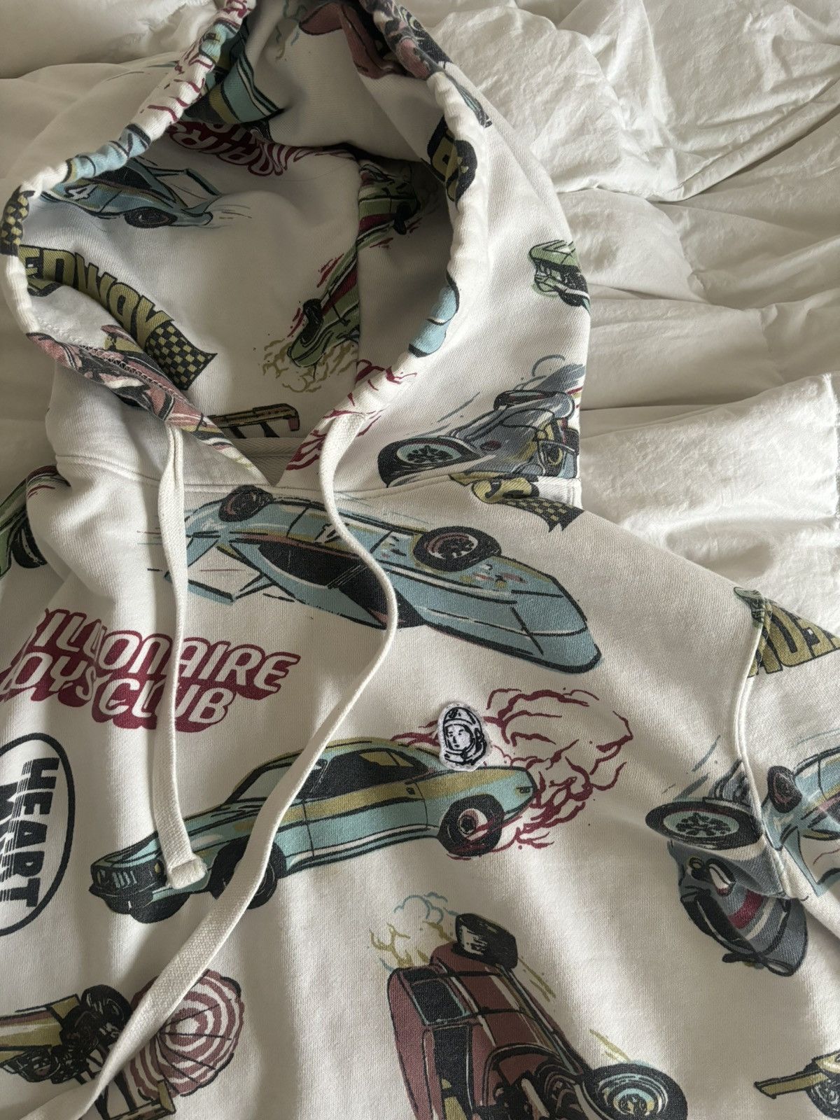 image of Billionaire Boys Club Speedways Hoodie in White, Men's (Size Medium)