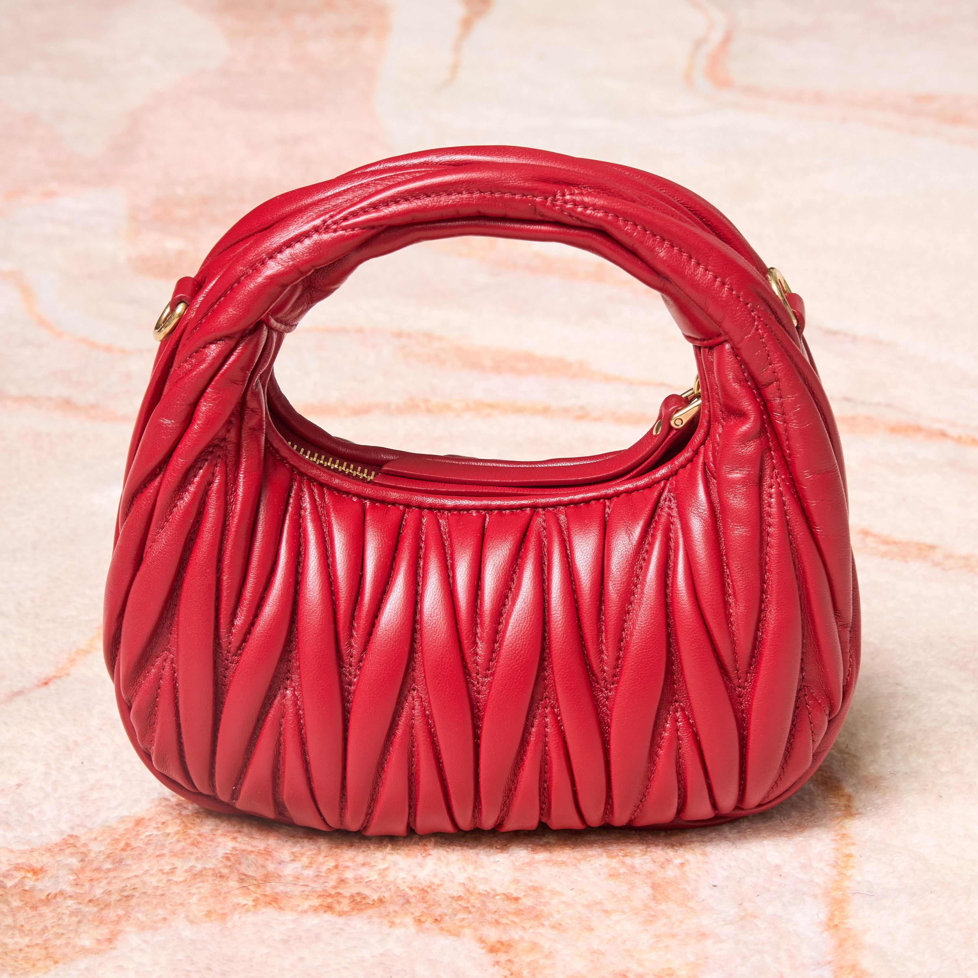 Miu Miu MIU MIU Wander Matelassé Nappa Leather Hobo Mini Bag Size ONE SIZE - 5 Thumbnail