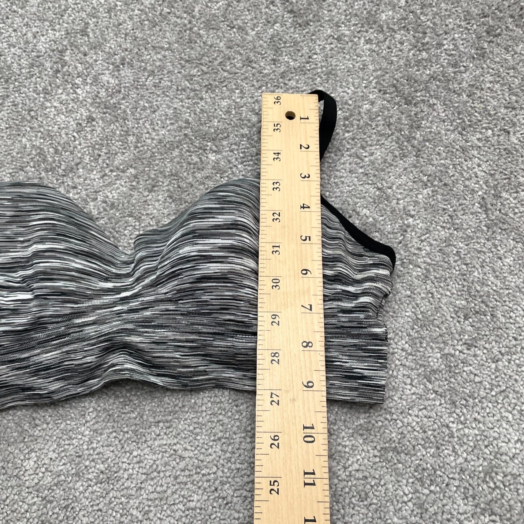 Vintage No Boundaries Bralette Bra Womens XL Heather Gray Adjustable Padded Wireless One Size Nylon Blend Gray 2010s Classic Mens/ Womens? Size ONE SIZE - 6 Thumbnail