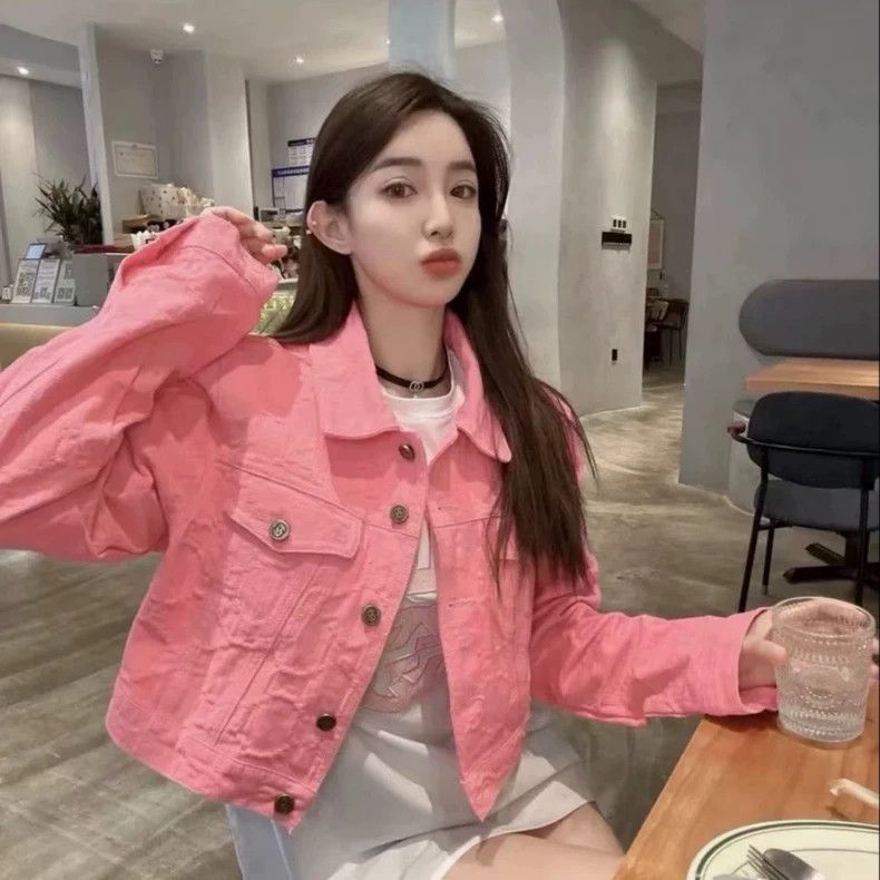 Gucci Gucci Pink double G full print old flower denim jacket 2501 Size US XXS / EU 40 - 2 Thumbnail