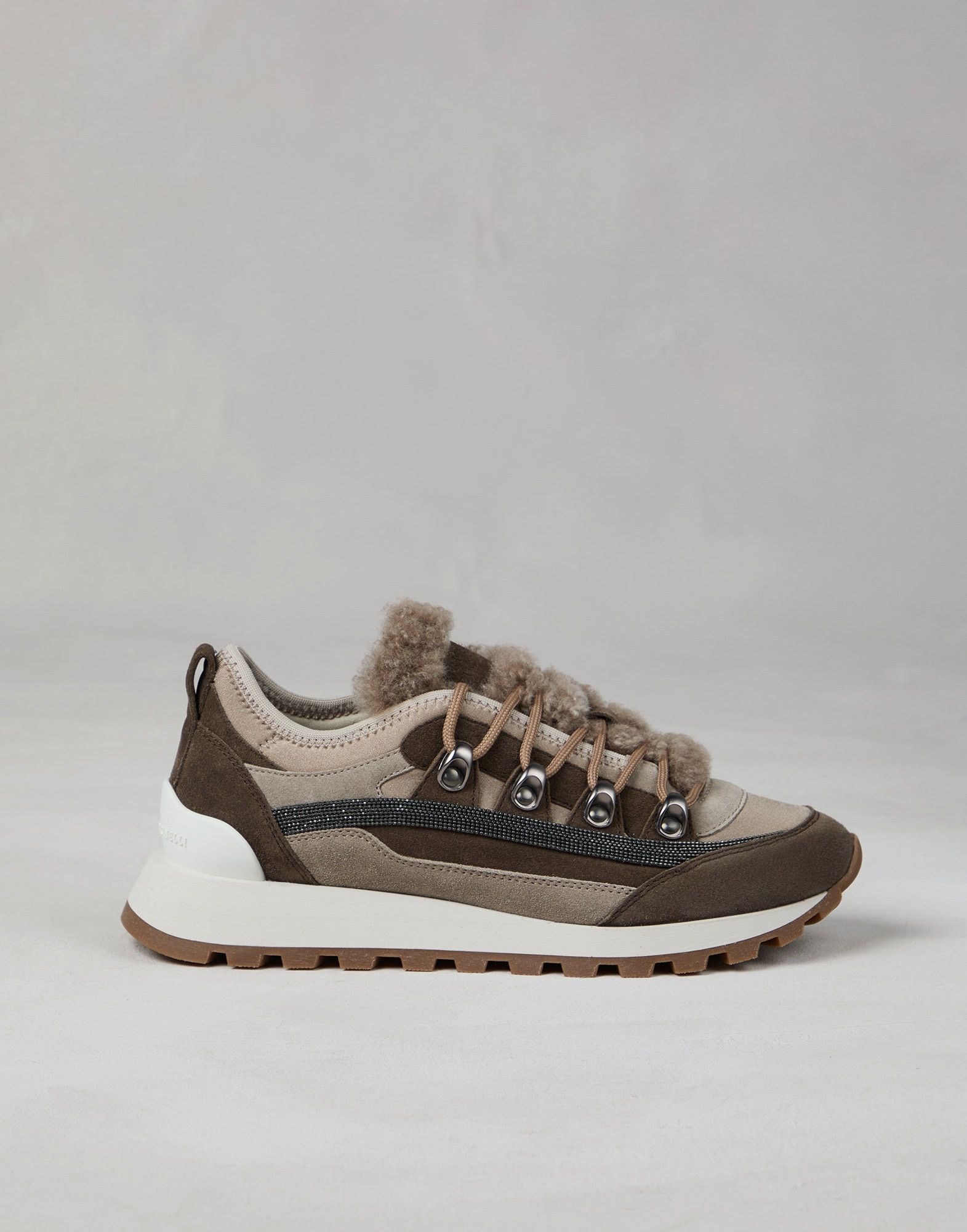 o1la1rc1a1025 Suede Runners Sneakers in Multicolor