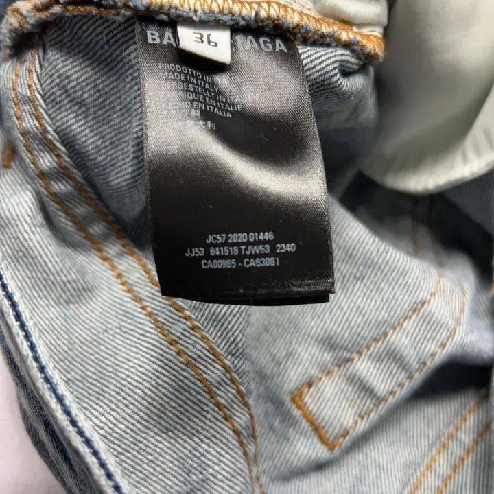 Balenciaga Balenciaga Blue Denim Skirt for Women 0079-2507 Size 35" - 5 Thumbnail