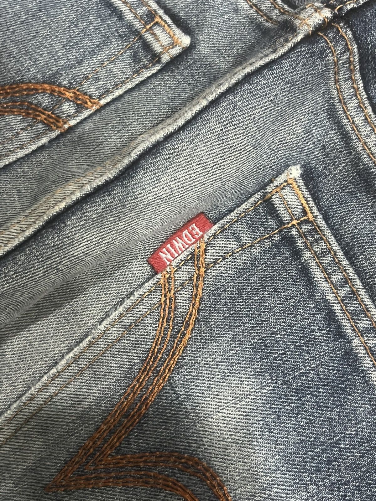 Edwin Vintage Edwin Exclusive Vintage Blue Washed Distressed Jeans Size US 32 / EU 48 - 9 Thumbnail
