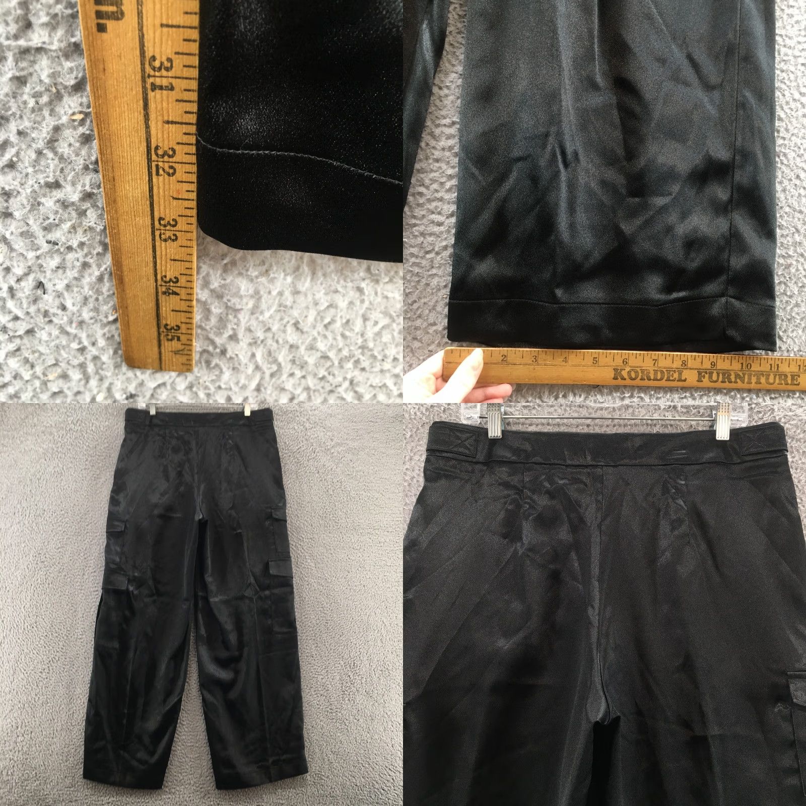 Vintage A New Day Cargo Pants Womens 12 Black Hi-Rise Pleated Front NEW / Pants / Regular / Black Size 34" / US 12 / IT 48 - 9 Thumbnail