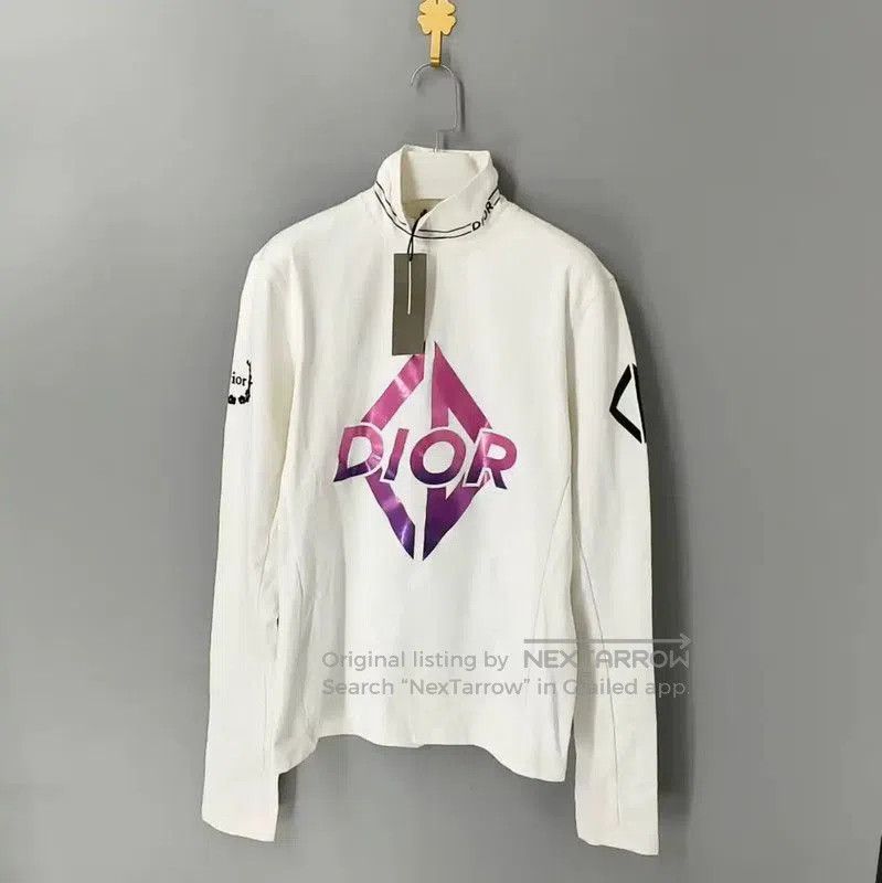 Dior Dior White Long Sleeve Men's Pullover . Size US L / EU 52-54 / 3 - 1 Thumbnail