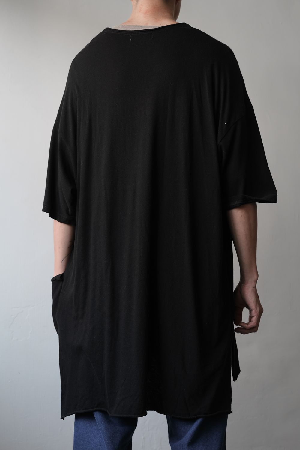 Yohji Yamamoto Yohji Yamamoto ULTIMA COTTON T-SHIRT WITH LARGE SIDE POCKET Size US L / EU 52-54 / 3 - 4 Thumbnail