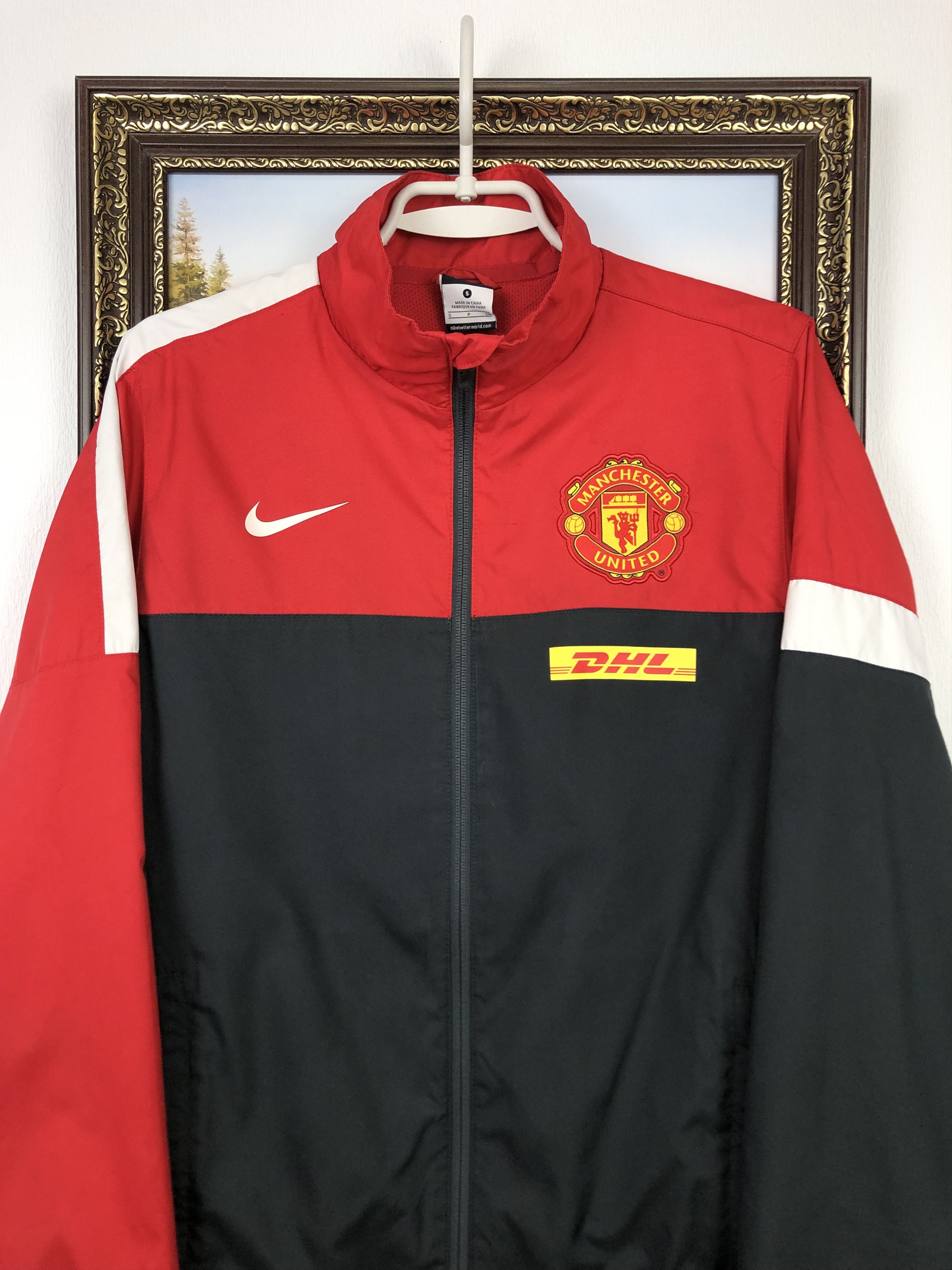 Nike Vintage Nike Manchester United Football Jacket Soccer Size US S / EU 44-46 / 1 - 2 Thumbnail