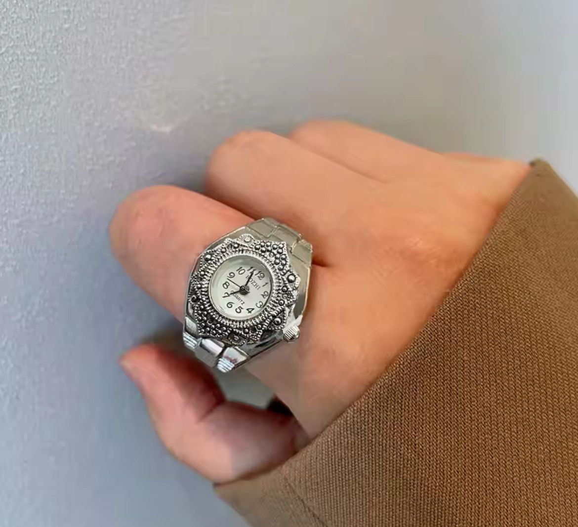 Jewelry Finger Watch Ring Adjustable Ring Size ONE SIZE - 1 Thumbnail
