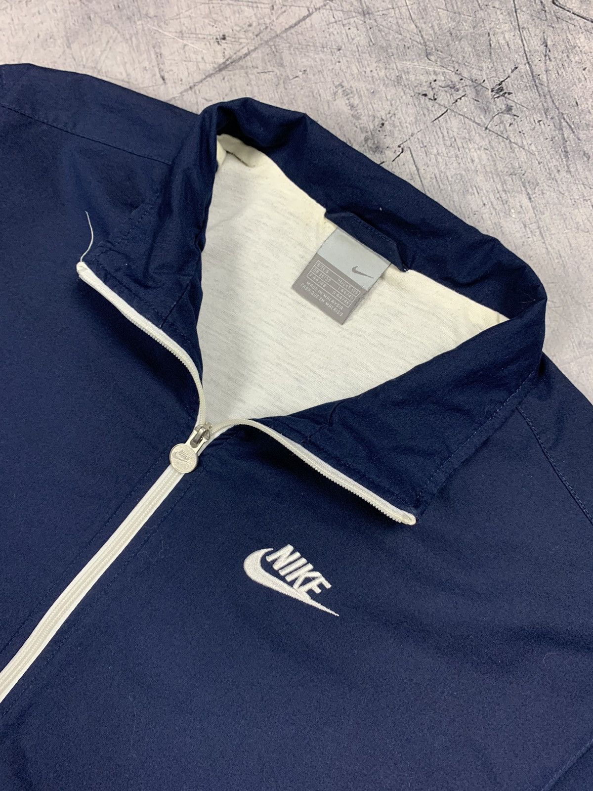 Nike Vintage Nike Big Swoosh Track Top Jacket 90s drill hype Size US S / EU 44-46 / 1 - 4 Thumbnail