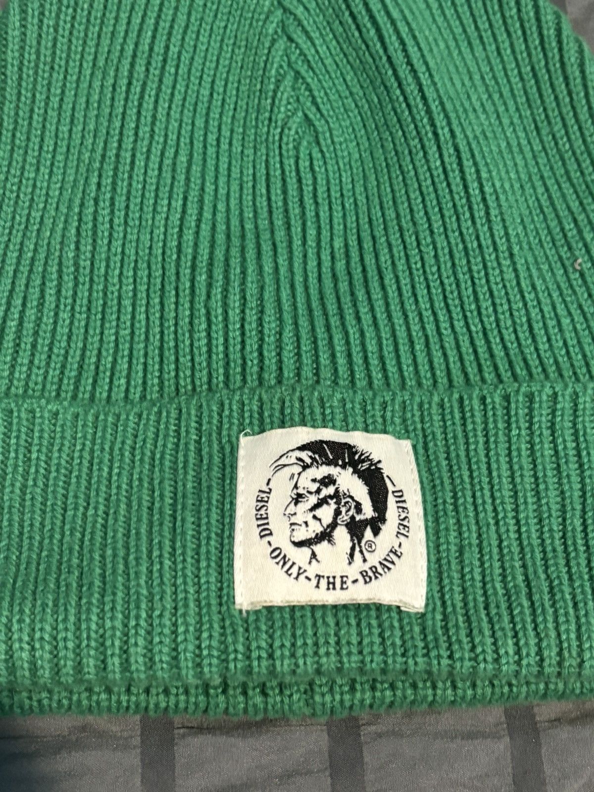 Diesel DIESEL “Only The Brave” Green Beanie 🧑🏾‍🎤 Size ONE SIZE - 4 Thumbnail