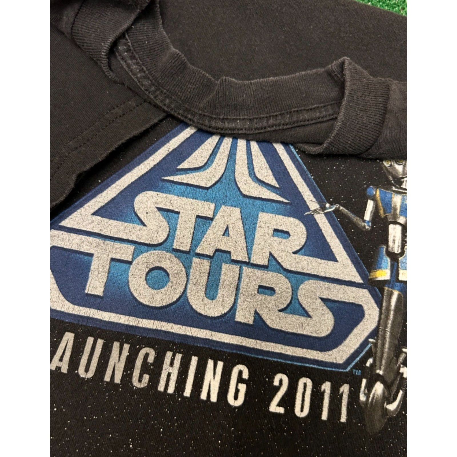 Disney VINTAGE Disney Star Tours Ride Launching 2011 Cast Star Wars Shirt S Black Mens T-Shirt Short Sleeve Size US S / EU 44-46 / 1 - 2 Thumbnail
