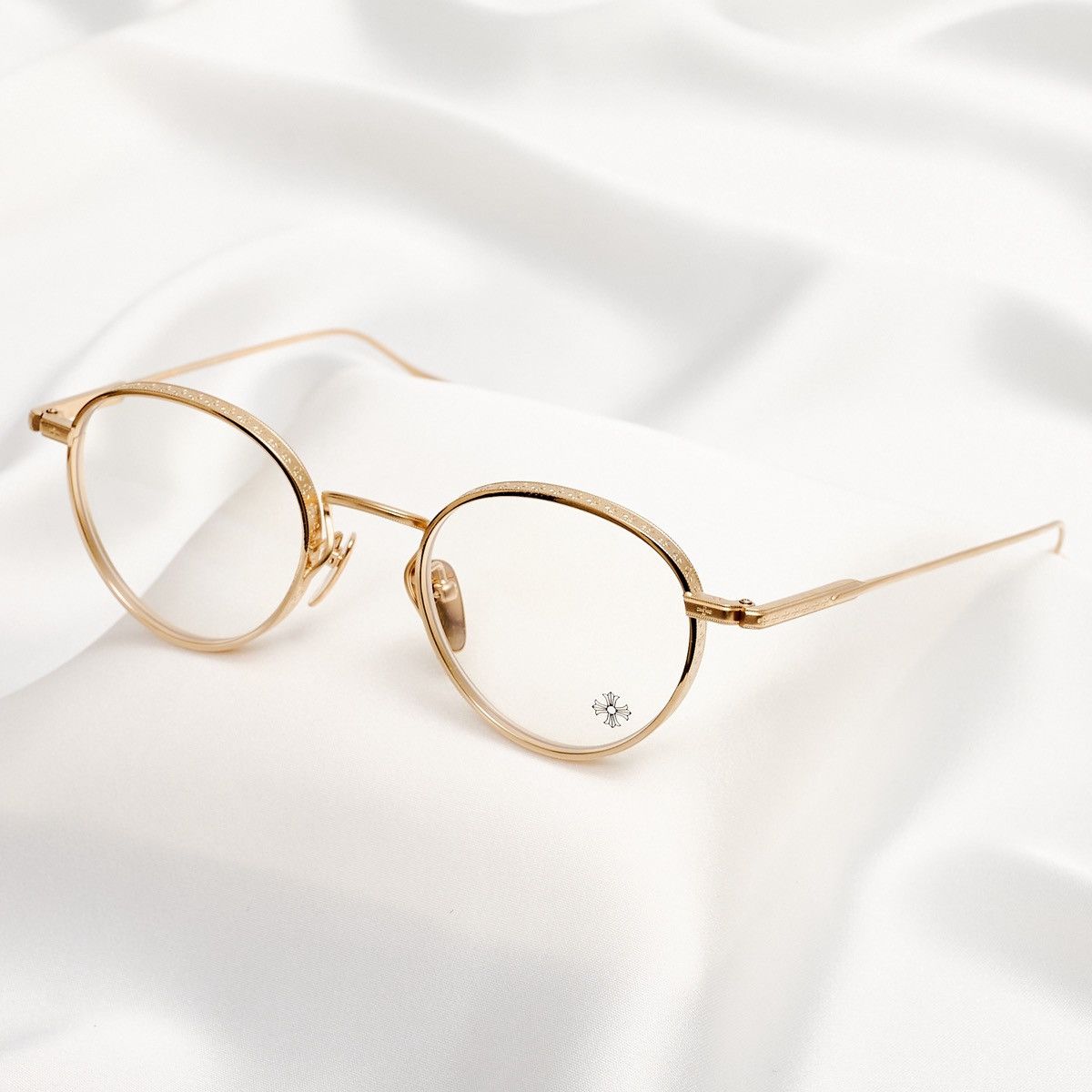 Chrome Hearts CHROME HEARTS THICK GOLD PLATED/MATTE GOLD PLATED GLASSES Size ONE SIZE - 2 Thumbnail