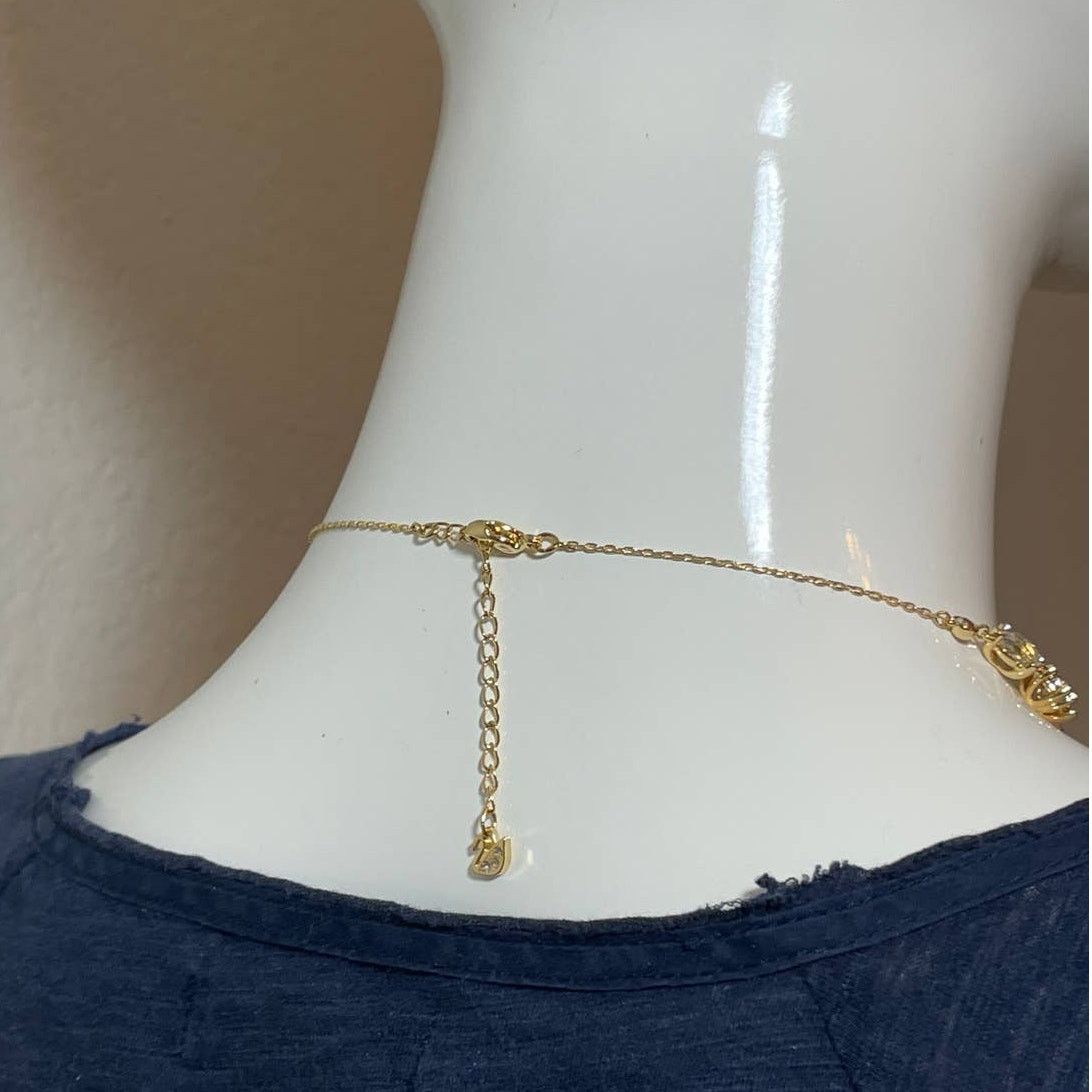 Swarovski Swarovski Olive All Round Necklace Multi Color Gold Plated Size ONE SIZE - 4 Thumbnail