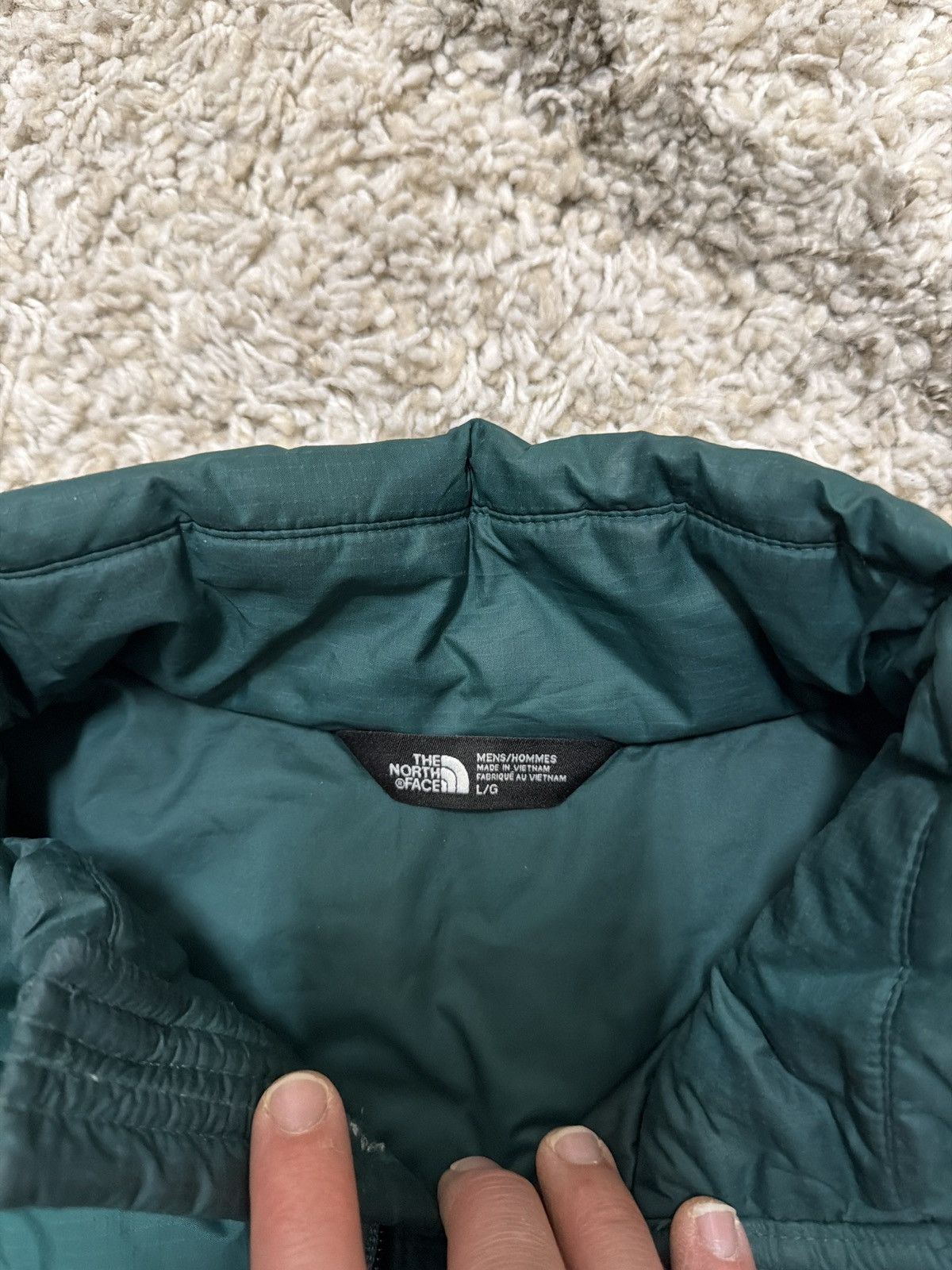The North Face The north face green puffy jacket Size US L / EU 52-54 / 3 - 5 Thumbnail