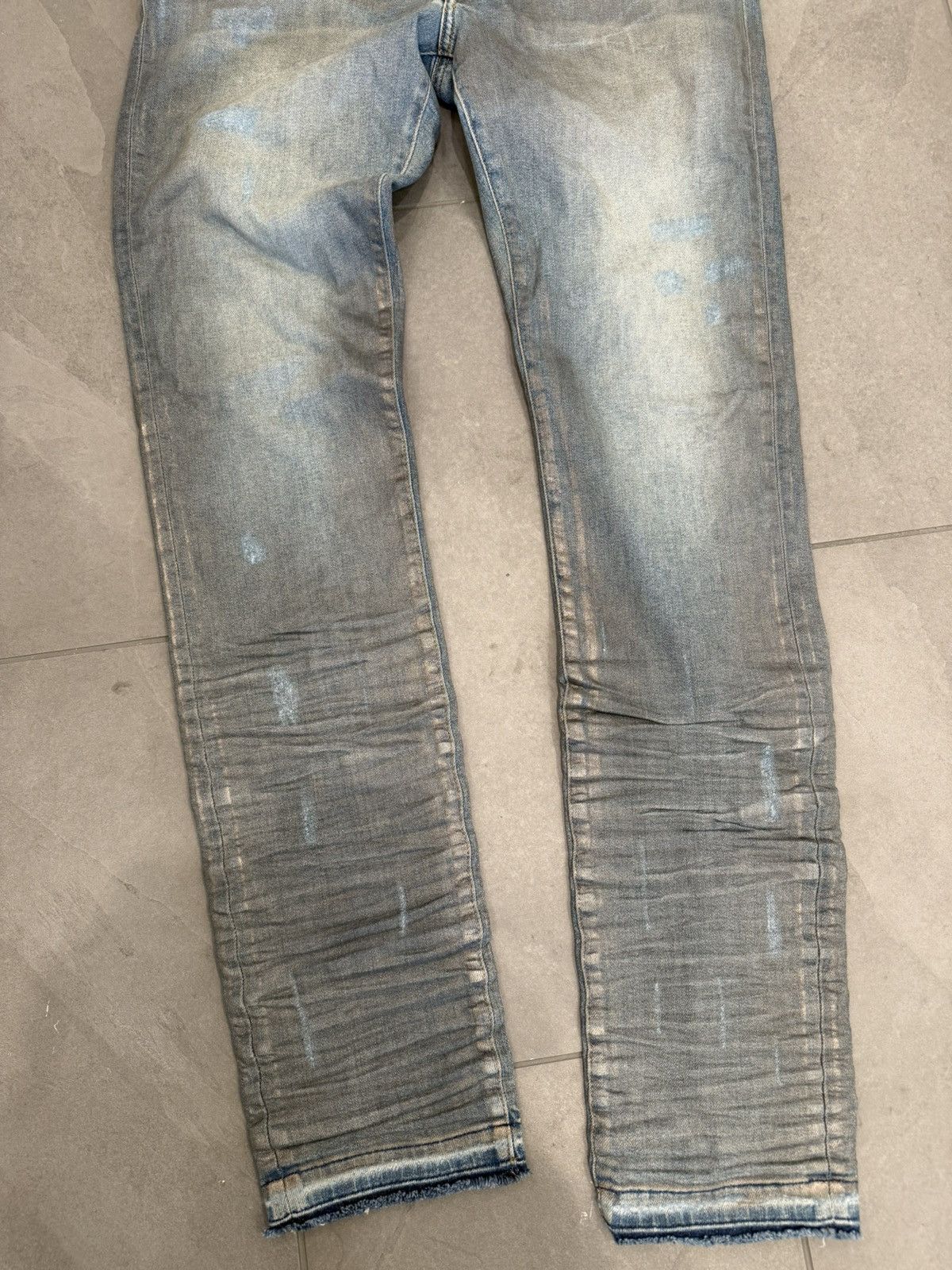 Amiri Amiri Clay Indigo Neon Plaid Mx1 Jeans Size US 33 - 3 Thumbnail
