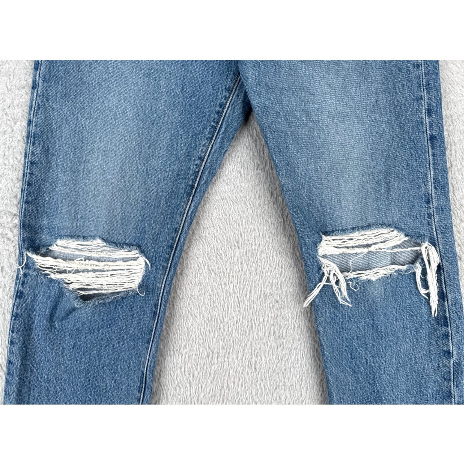 Levi's Levis Premium Jeans Womens 28 Blue Denim Wedgie Levi's Wedgie Fit 28x27 Distressed Stretch Vintage: No Size 28" / US 6 / IT 42 - 3 Thumbnail