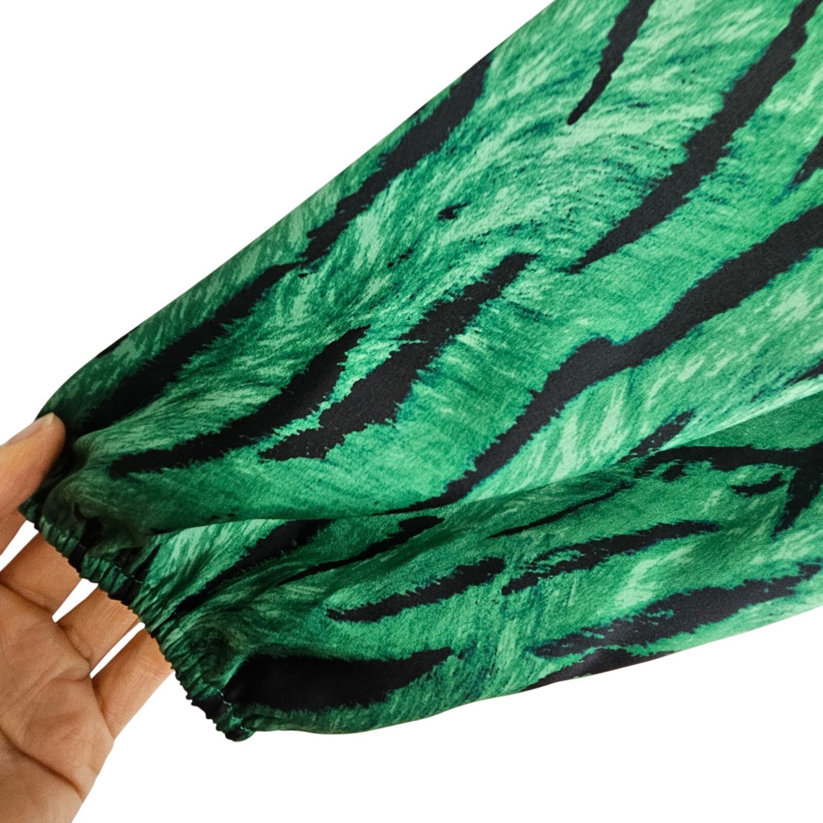 CNCPTS INC International Concepts Womens Blouse Zebra Satin Wrap Size XL / US 12-14 / IT 48-50 - 5 Thumbnail