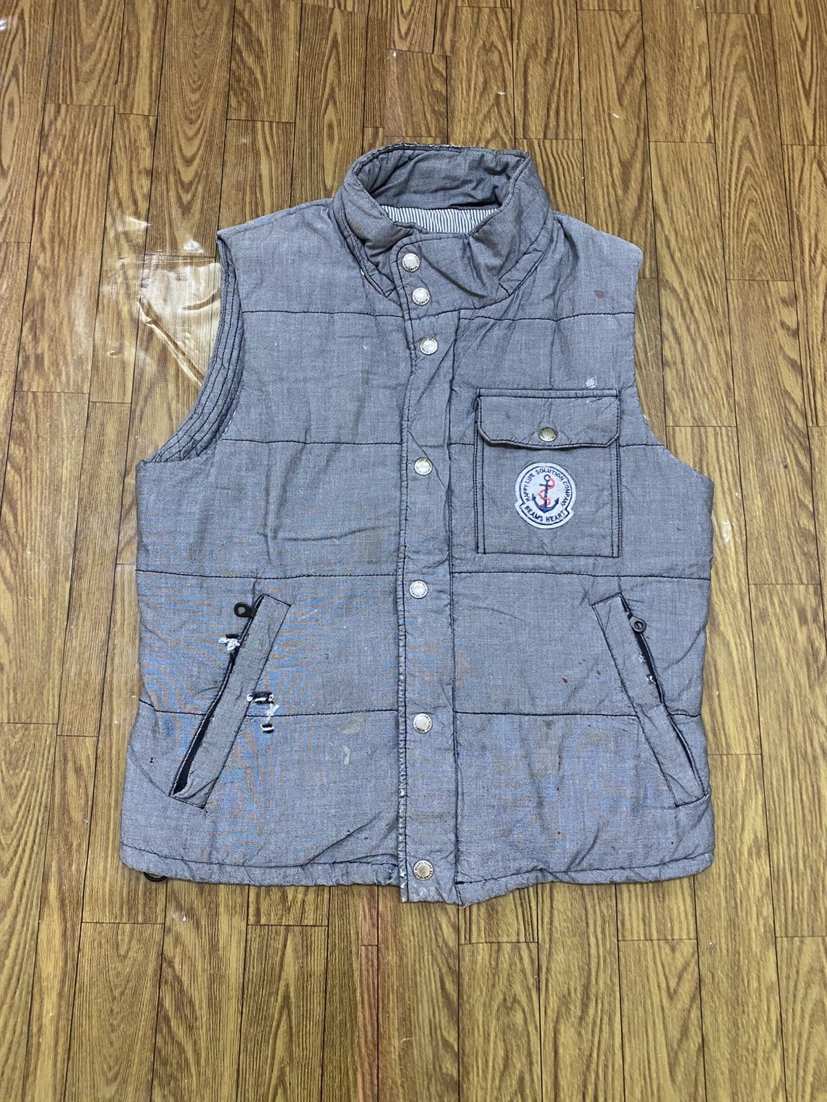 Beams Japan Beams Heart factory vest jacket Size US S / EU 44-46 / 1 - 1 Thumbnail