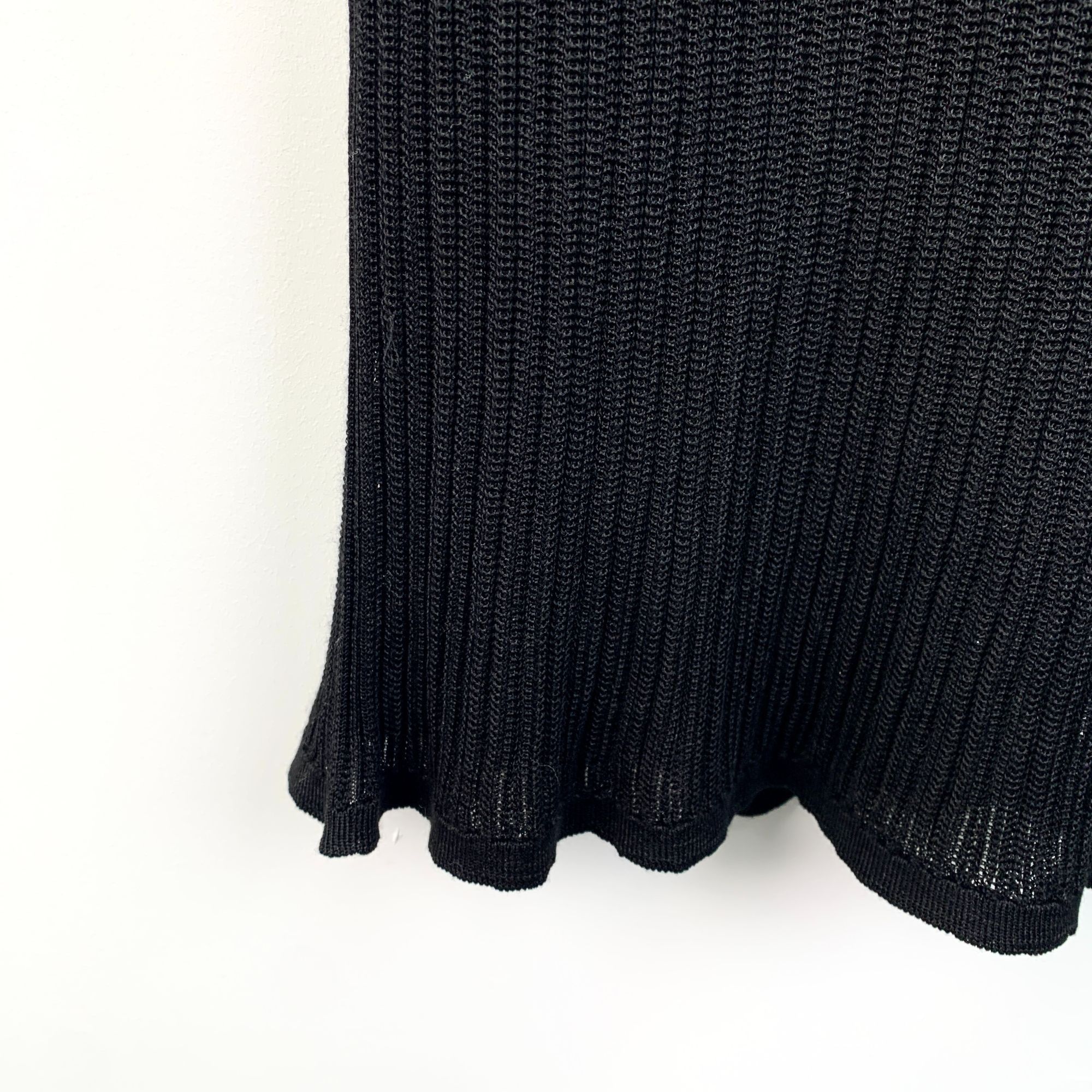 Chanel Chanel Black Crystal Logo Silk Sleeveless Knit Dress (Size S Size XS / US 0-2 / IT 36-38 - 5 Thumbnail