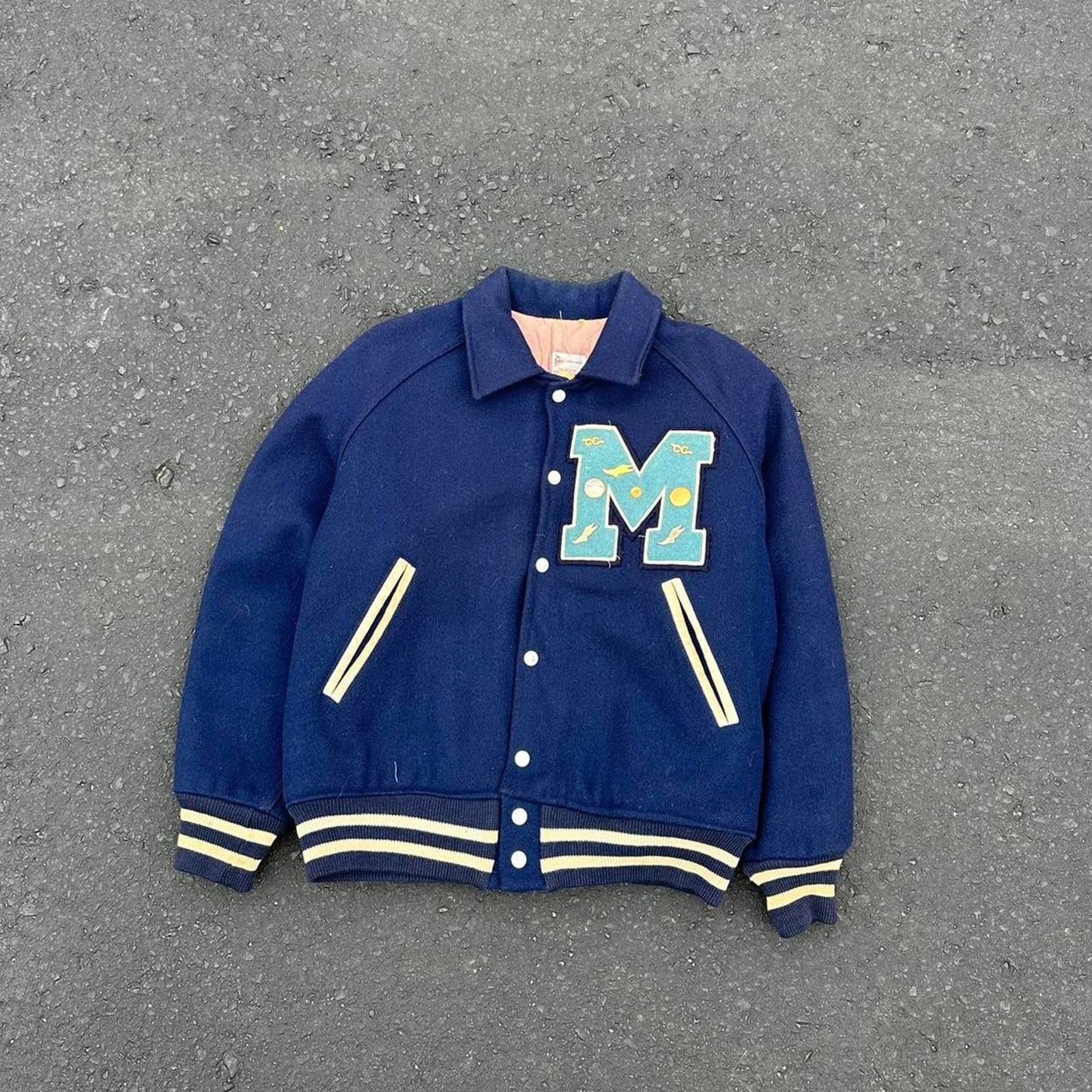 Other × Vintage Vintage wool letterman varsity jacket Size US M / EU 48-50 / 2 - 1 Thumbnail