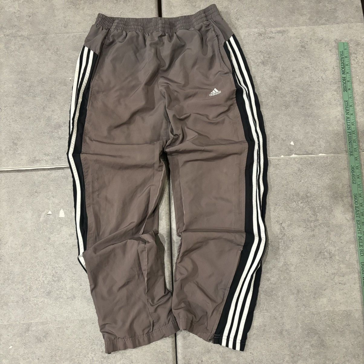 Adidas Y2k gray adidas 3 stripe lined track pants Size US 30 / EU 46 - 1 Thumbnail