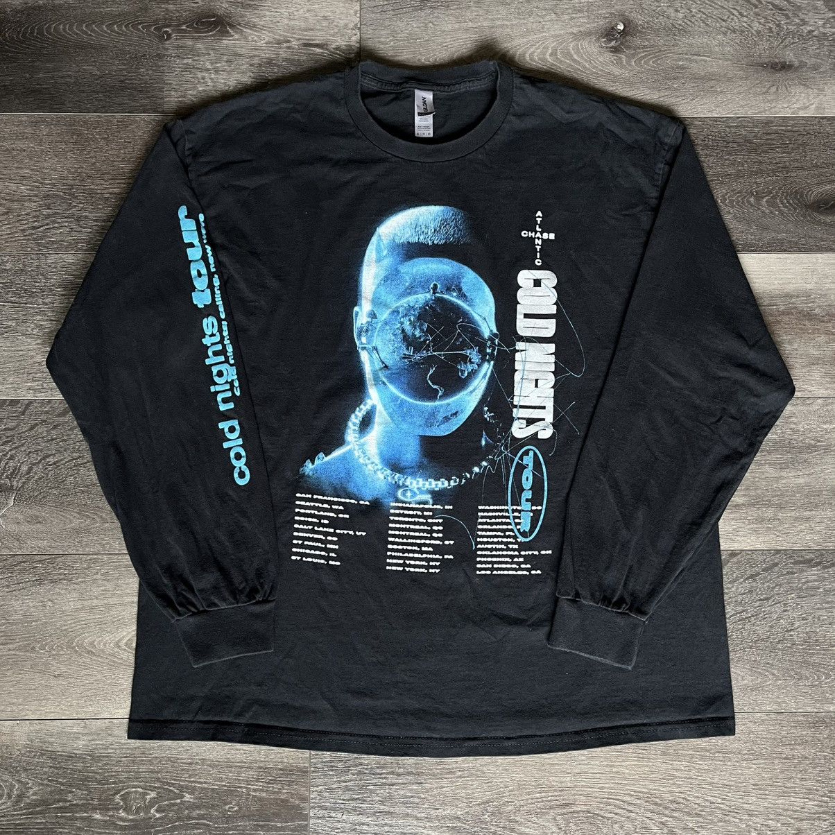 Band Tees × Vintage Chase Atlantic Cold Nights Face Crewneck Tour Longsleeve Tee Size US XL / EU 56 / 4 - 1 Thumbnail