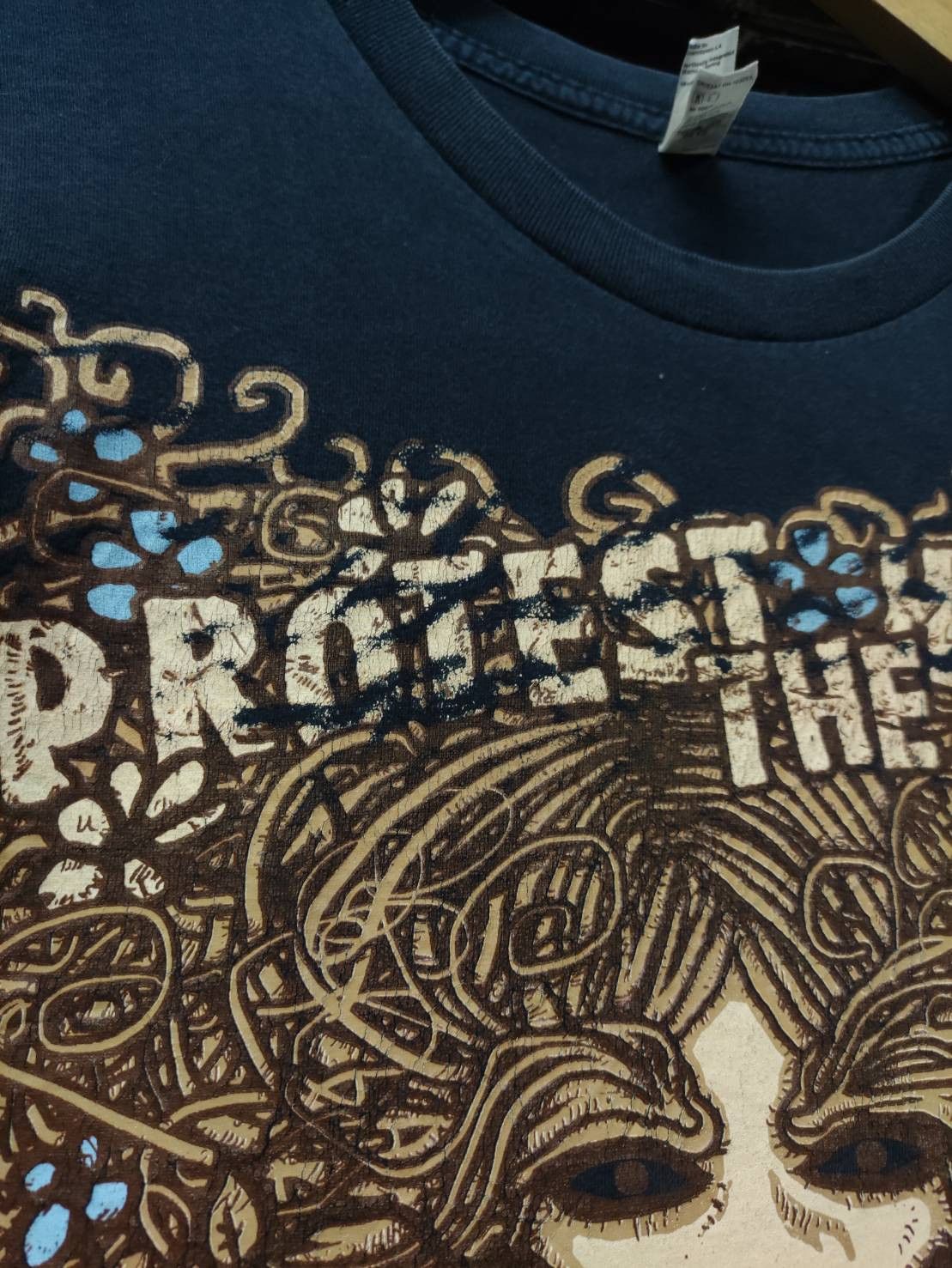 Band Tees Vtg Protect The Hero Band " Celtic Green Man " Art T-Shirt Size US L / EU 52-54 / 3 - 4 Thumbnail