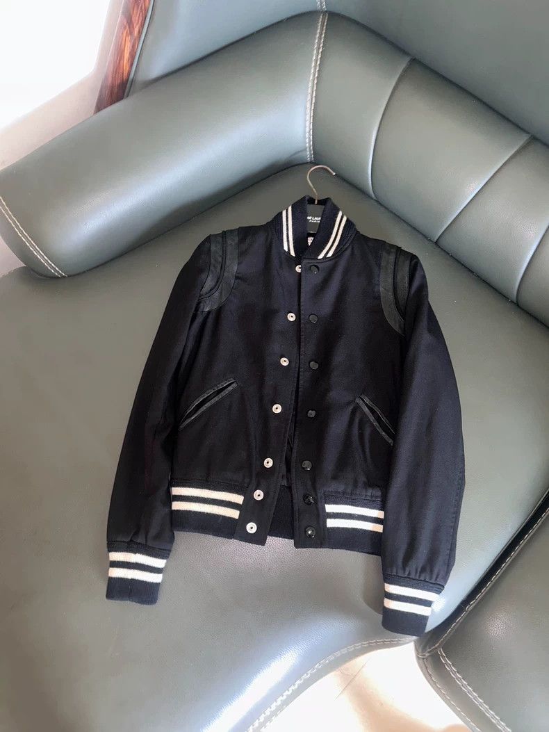 Saint Laurent Paris Saint Laurent Paris 2015 FW Darth Vader Baseball jacket Size XXS / US 00 / IT 34 - 1 Thumbnail