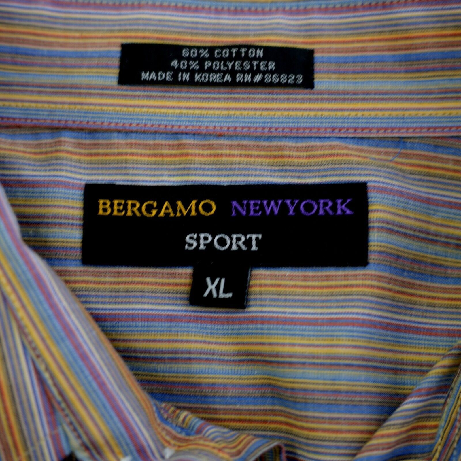 Bergamo New York Bergamo New York Sport XL Multi-Colored Cotton Polyester Col Size US XL / EU 56 / 4 - 8 Thumbnail