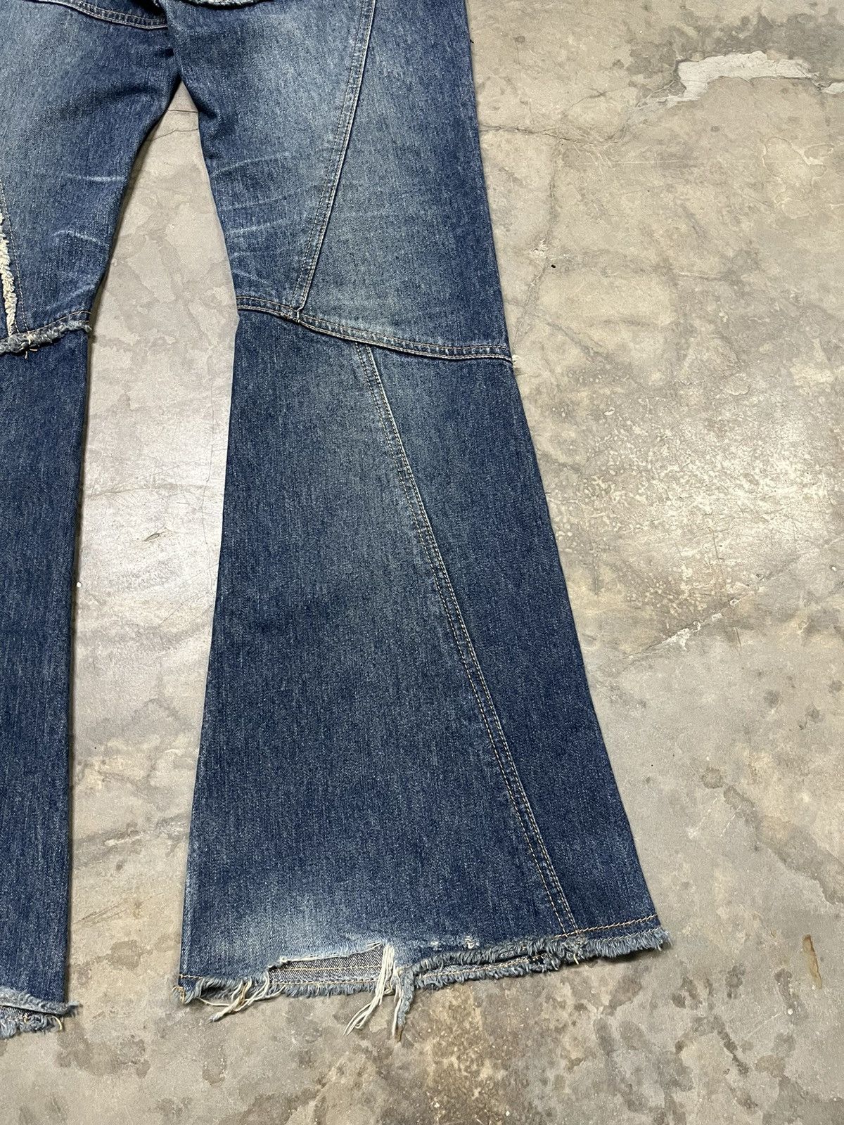 Tornado Mart Flare Jeans chic chick reconstruct low rise bootcut Size US 29 - 15 Thumbnail