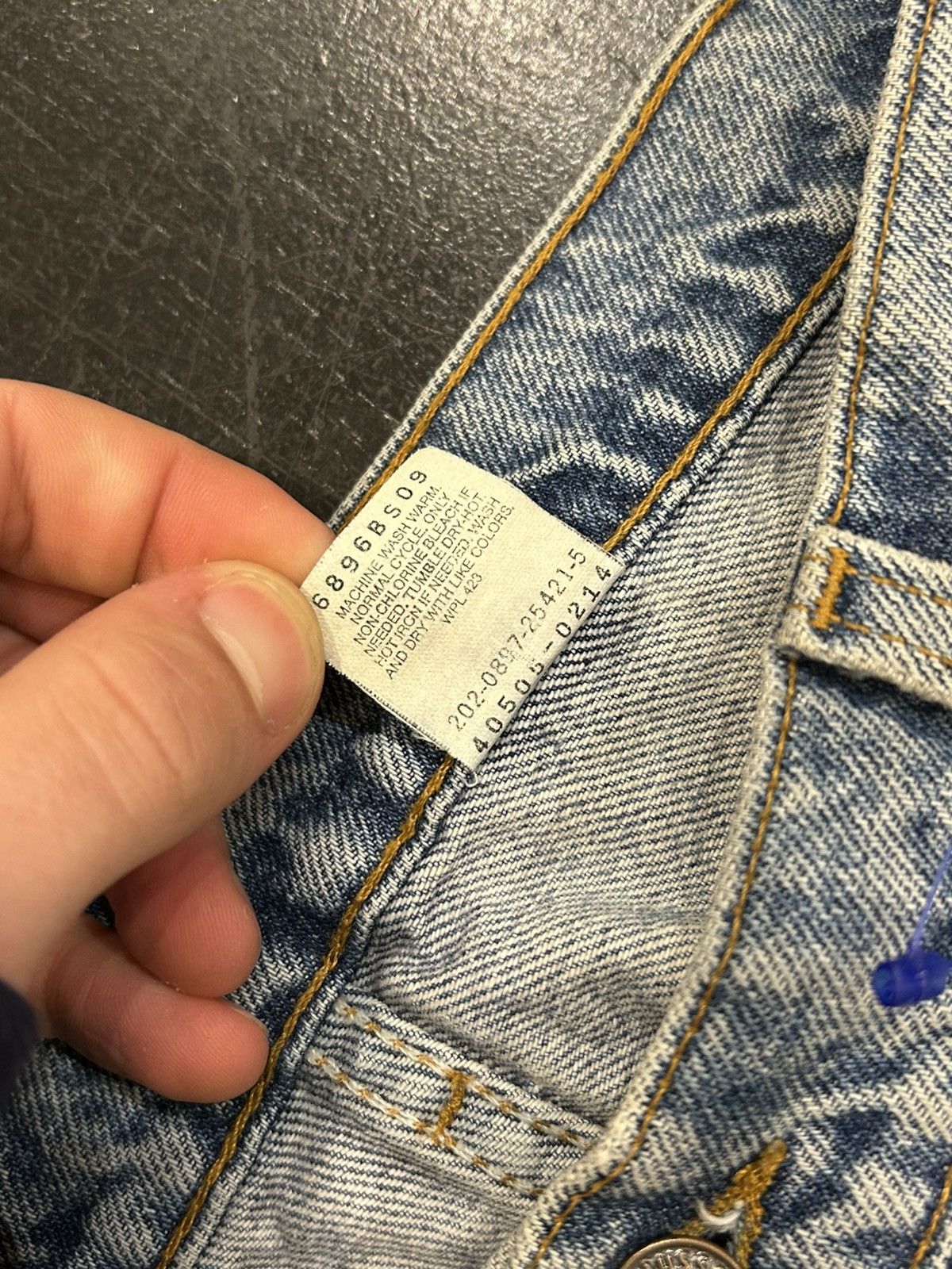 Levi's Levis 505 Orange Tab Denim Jeans Size US 36 / EU 52 - 4 Thumbnail