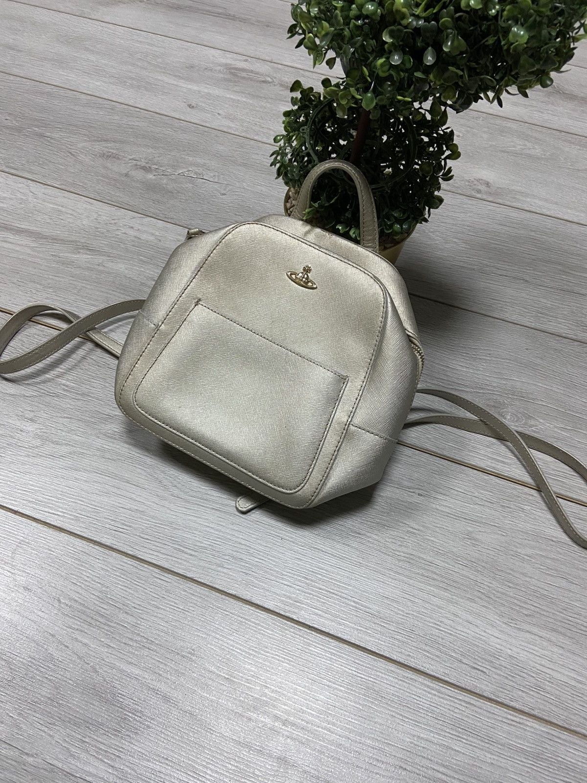 Vivienne Westwood Vivienne Westwood leather small backpack orb Size ONE SIZE - 4 Thumbnail