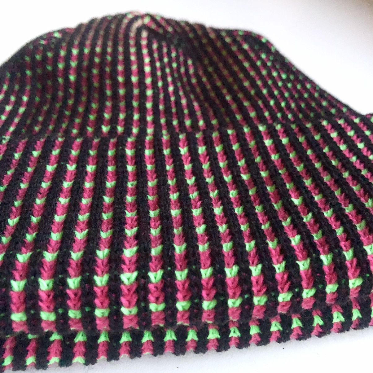 Other No Brand Tricolor Beanie Size ONE SIZE - 1 Thumbnail