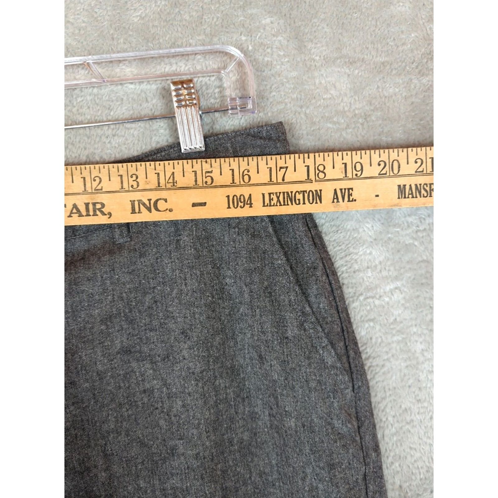 Taylor Stitch Taylor Stitch Mens Wool Pant 35 Gray Wool Blend Stretch Slim Drawstring Office Chino Slim Straight Size US 35 - 7 Thumbnail