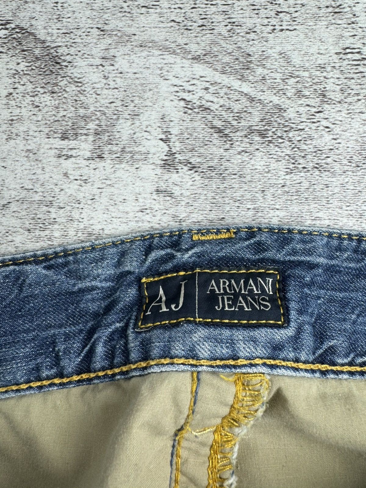 Emporio Armani Armani Vintage 007 Indigo 36 Size Blue Hip Hop Wide Baggy Jeans Pants Trousers Size US 36 / EU 52 - 17 Thumbnail