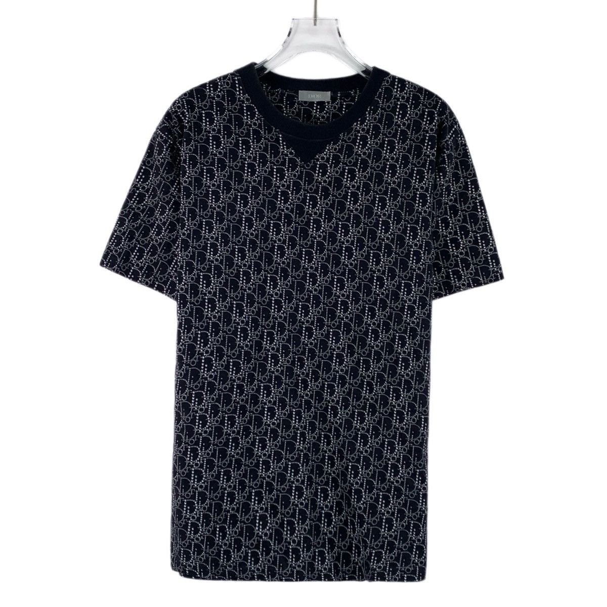 Dior Black Patterned Short Sleeve Shirt Size US M / EU 48-50 / 2 - 1 Thumbnail