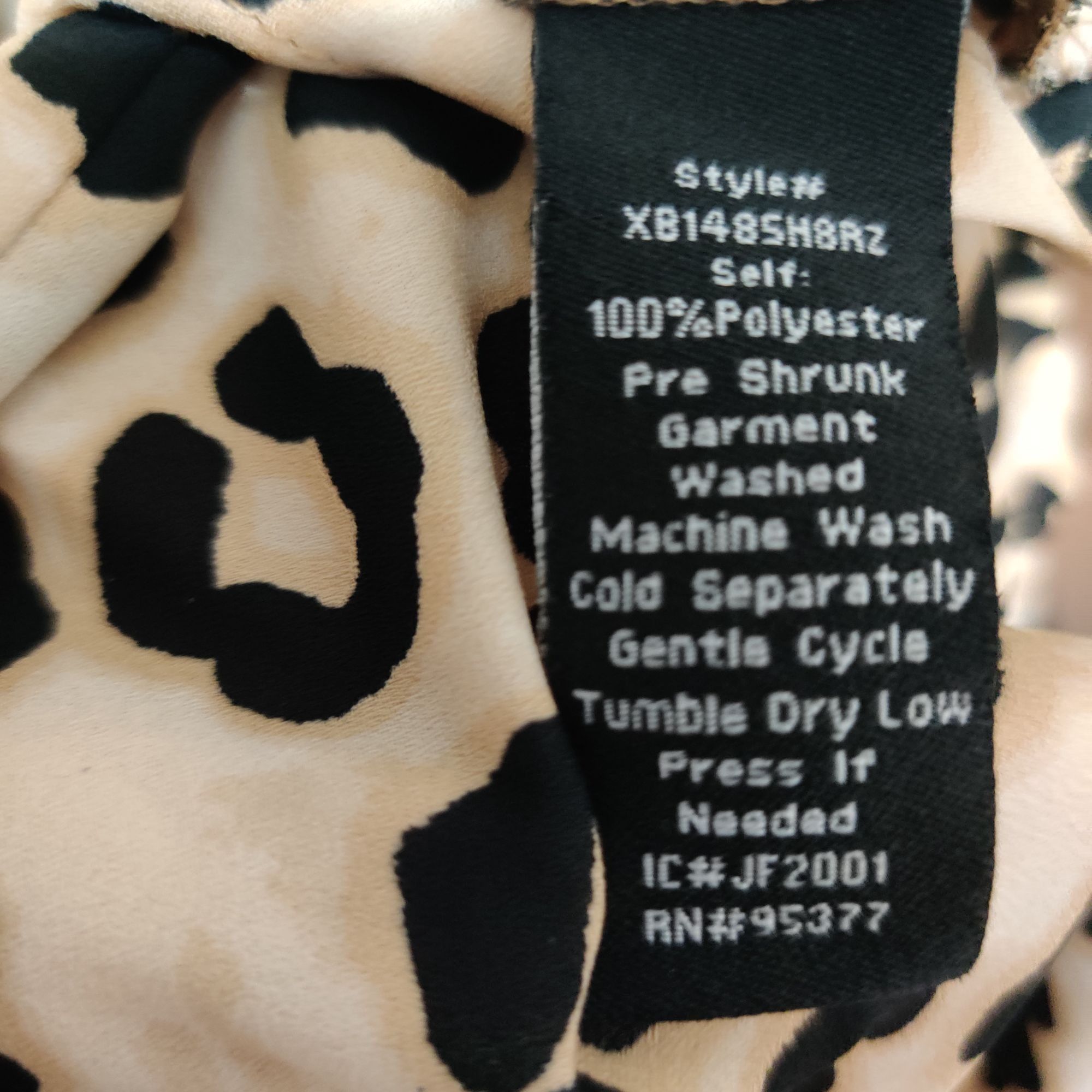 Sanctuary Sanctuary Womens Plus Size Top Blouse Surplice Wrap Leopard Size XL / US 12-14 / IT 48-50 - 5 Thumbnail